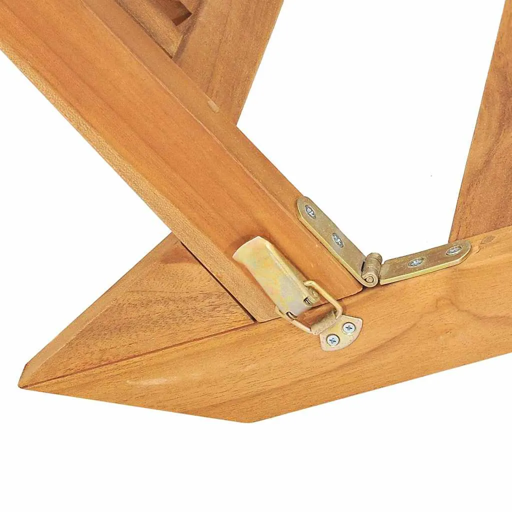 Komfortable Sonnenliege aus Naturholz 60 x 160 x 57 cm, naturfarben