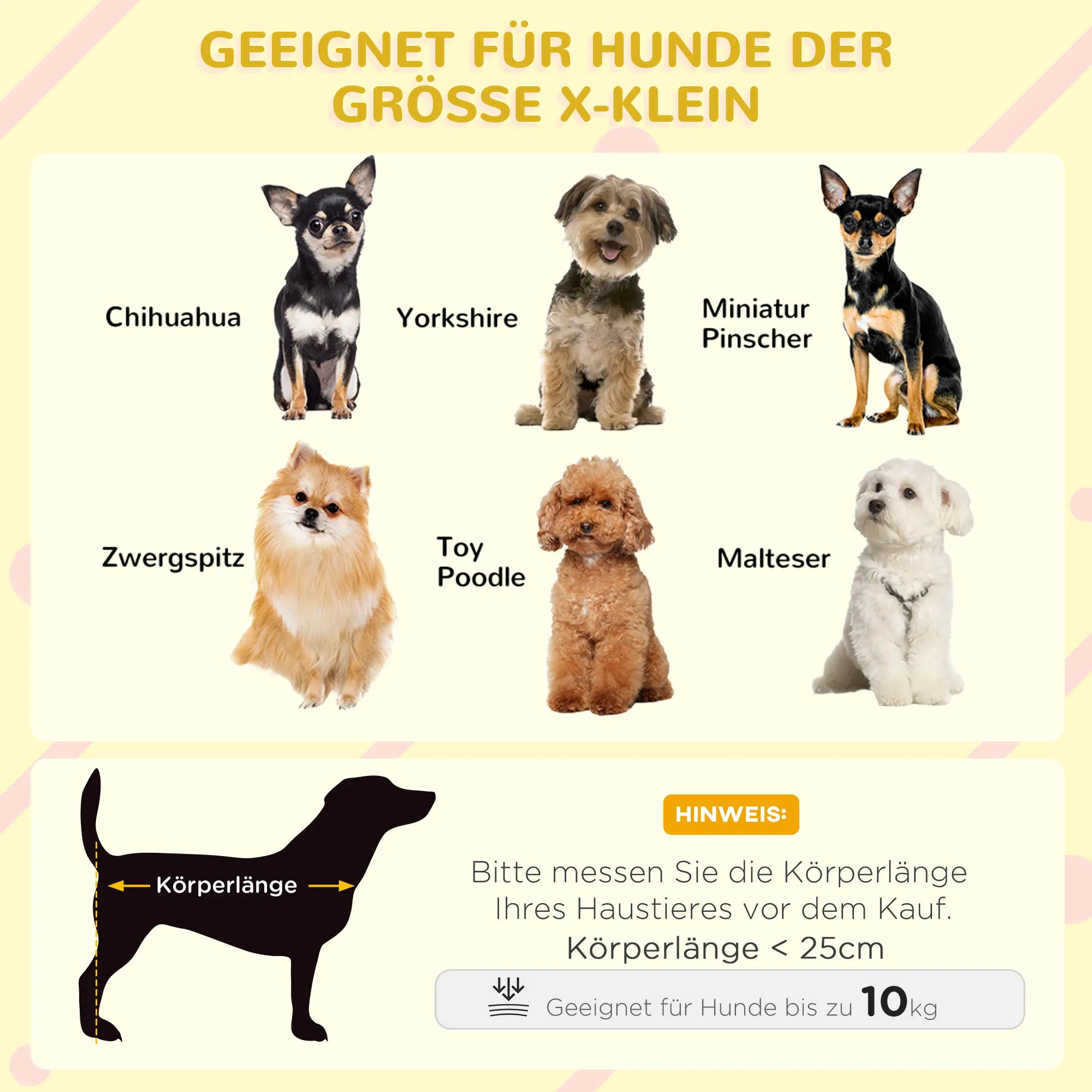 Hundehütte aus lasiertem Tannenholz, L82 x B58 x H58 cm, Natur+Grün