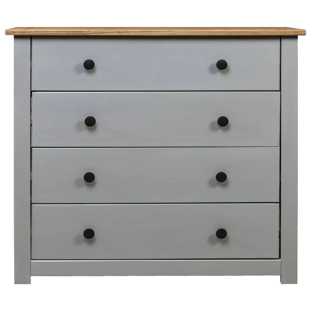 Sideboard Grau 80x40x73 cm Kiefernholz Panama