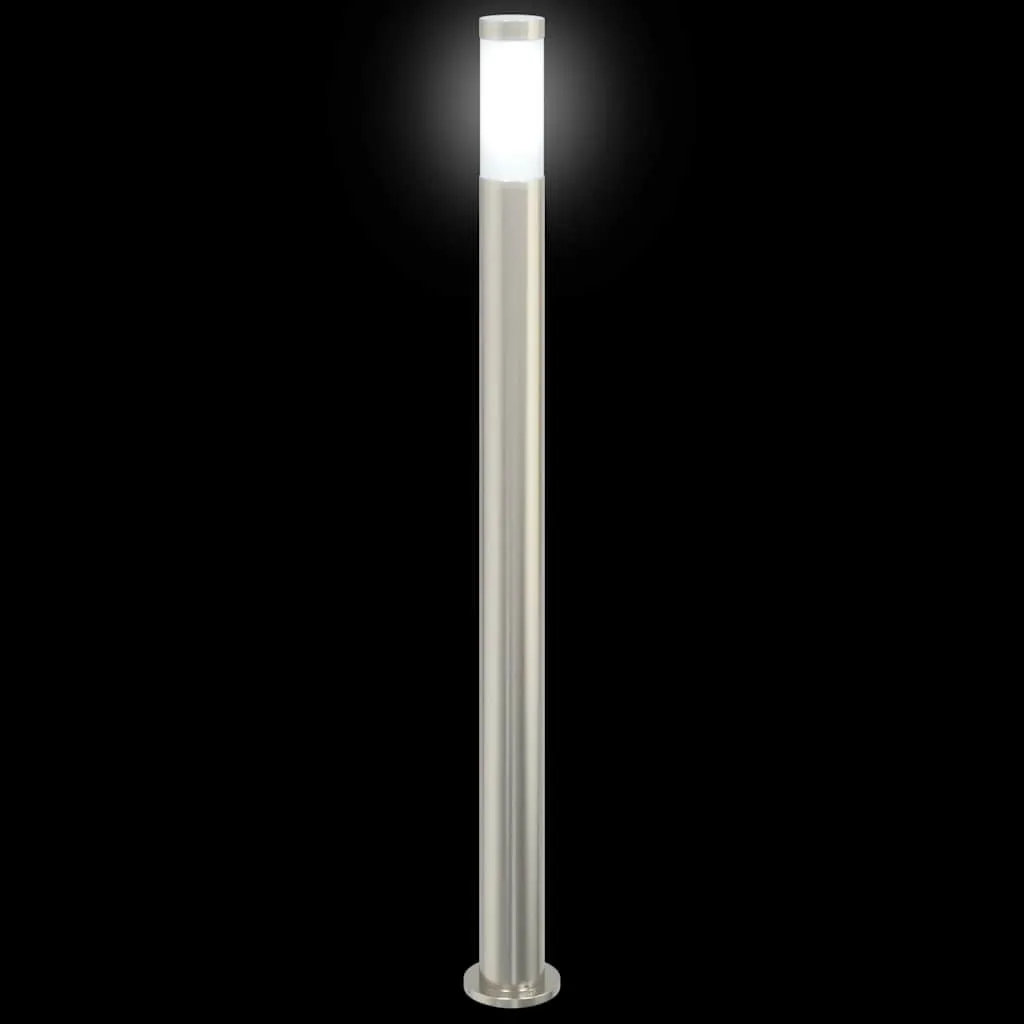 Pollerleuchte Edelstahl 11 x 110 cm Silber