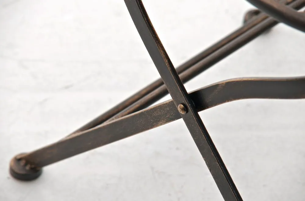 Klappstuhl Mani 91,5x43x50 cm Bronze