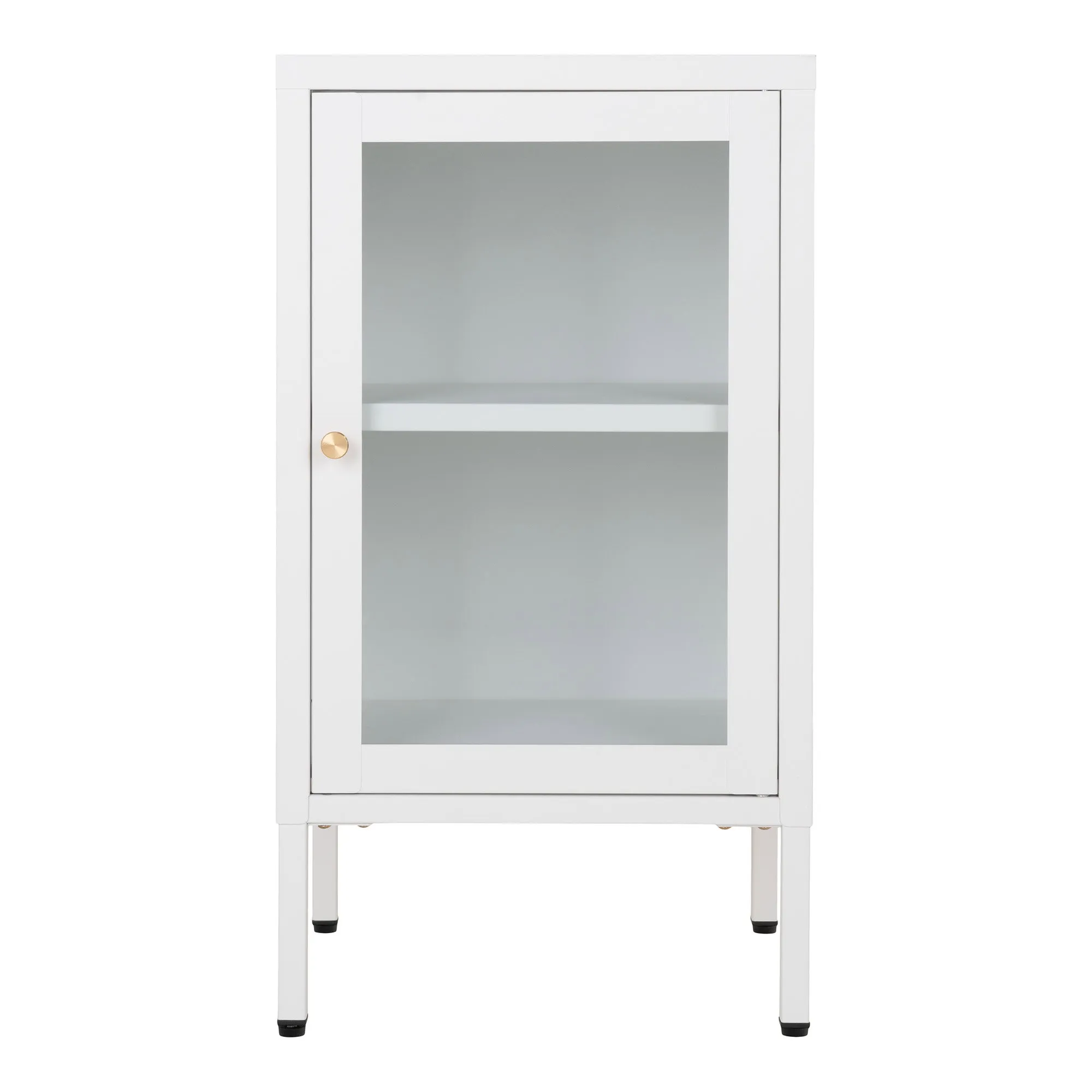 tinkaro Dalby Schrank mit Glastür 38x35x70 cm Weiß