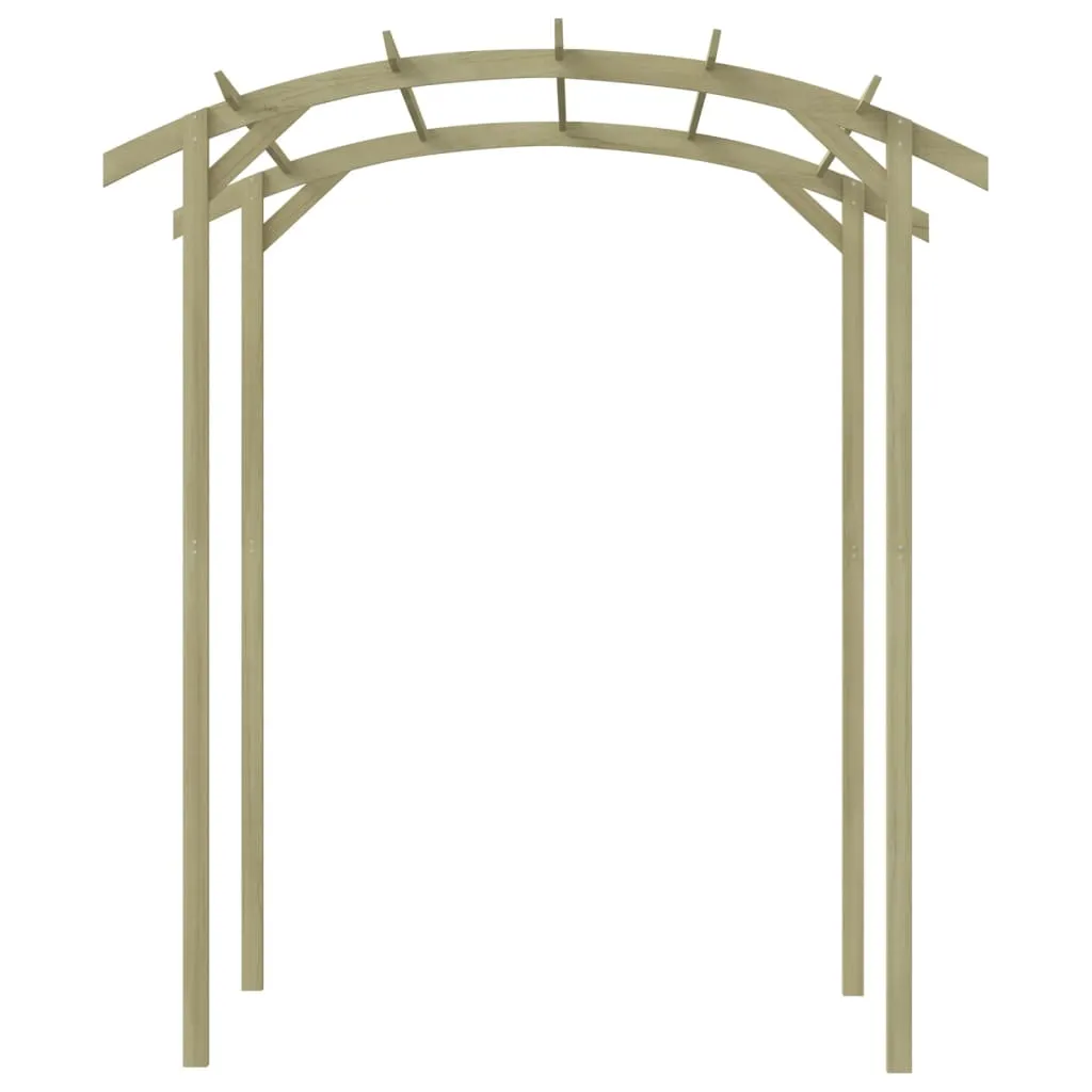 Gartenpergola aus kesseldruckimprägniertem Massivholz 180x197x210 cm grün