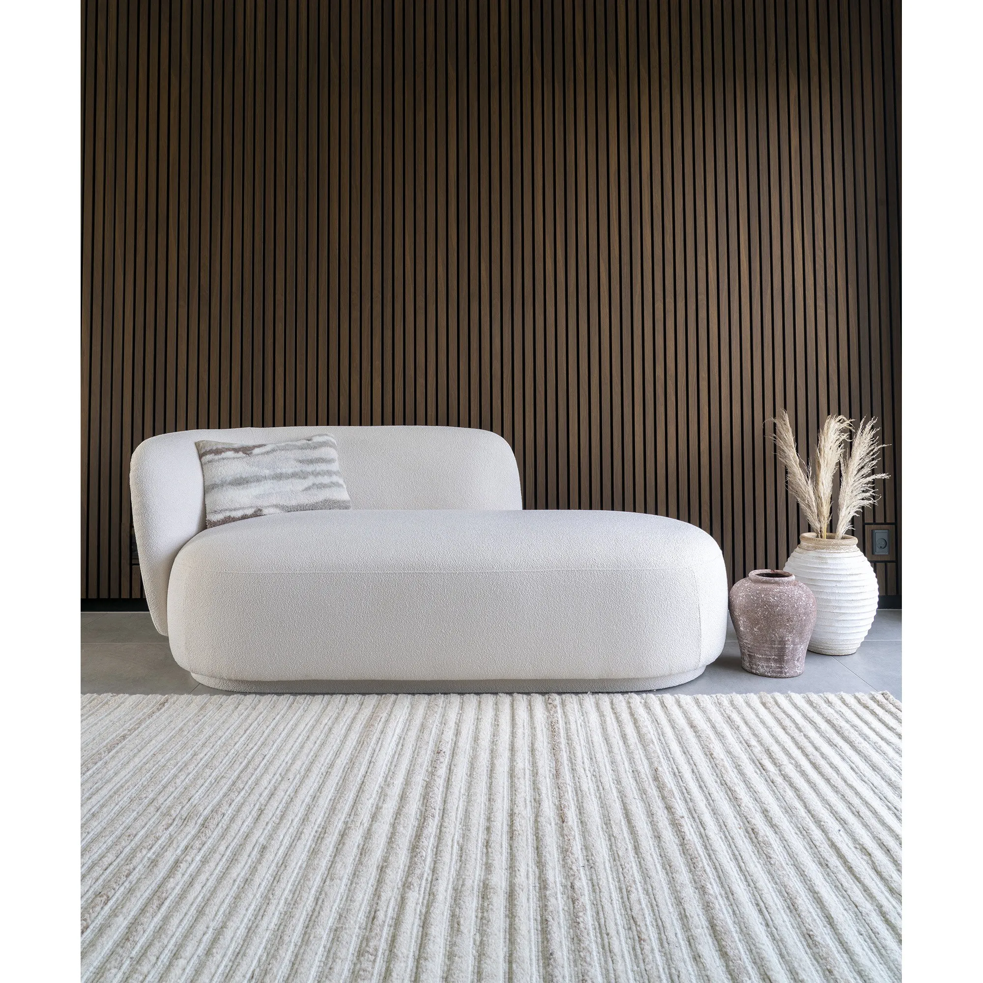 tinkaro Teppich handgetuftet 160x230 cm Elfenbein