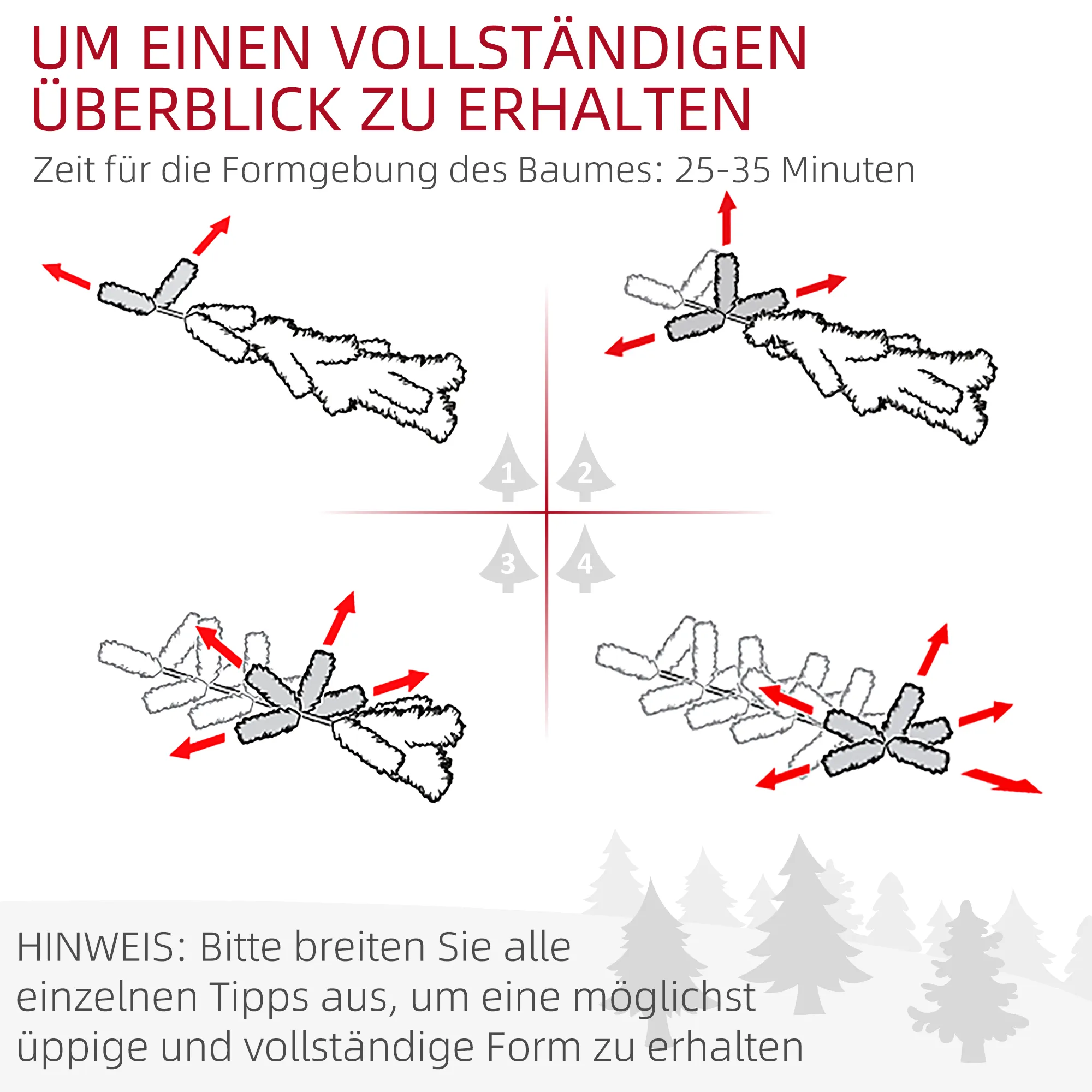 Künstlicher Weihnachtsbaum mit Kunstschnee, schlank, 180 cm, Grün