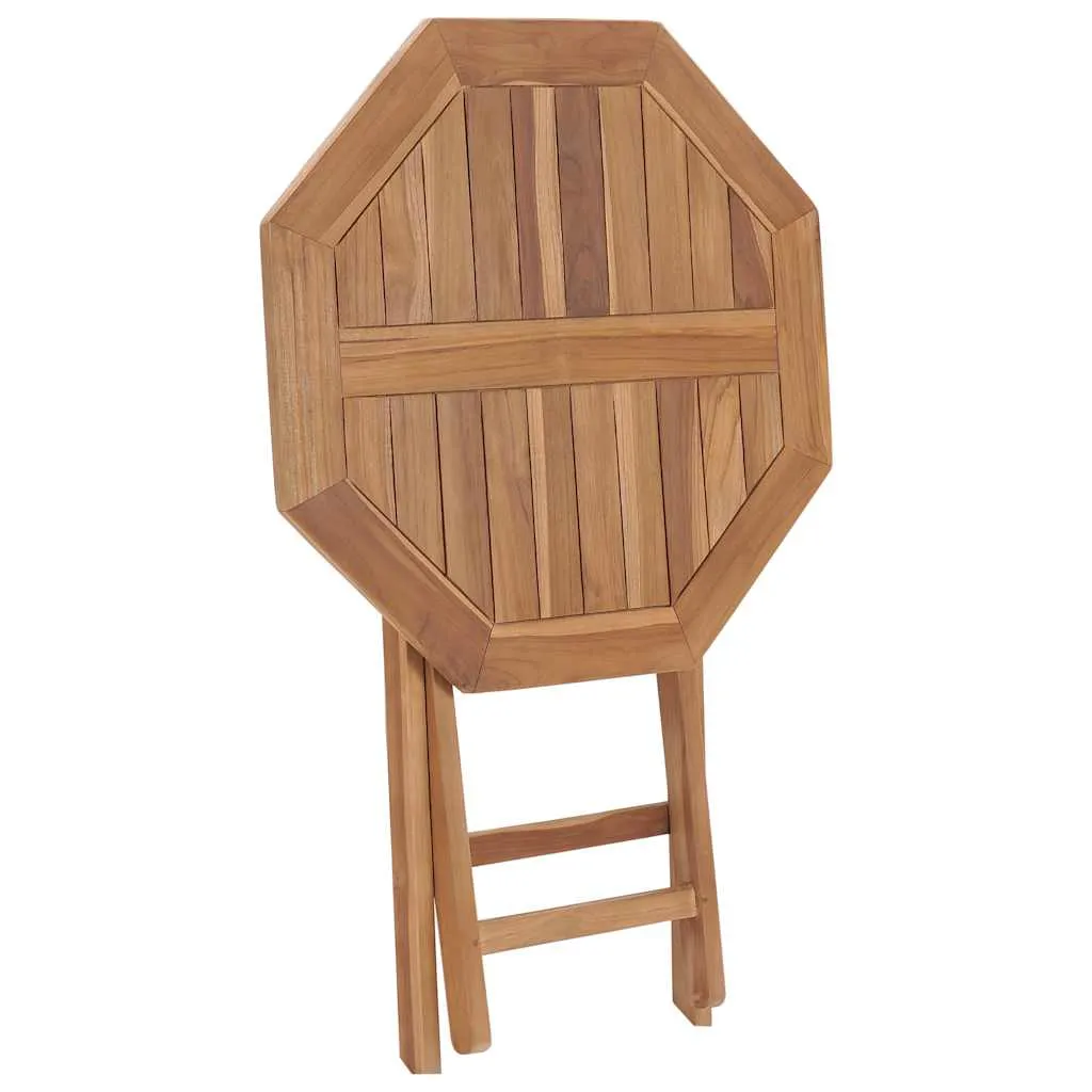 Klappbarer Gartentisch 60x60x75 cm Teak Massivholz