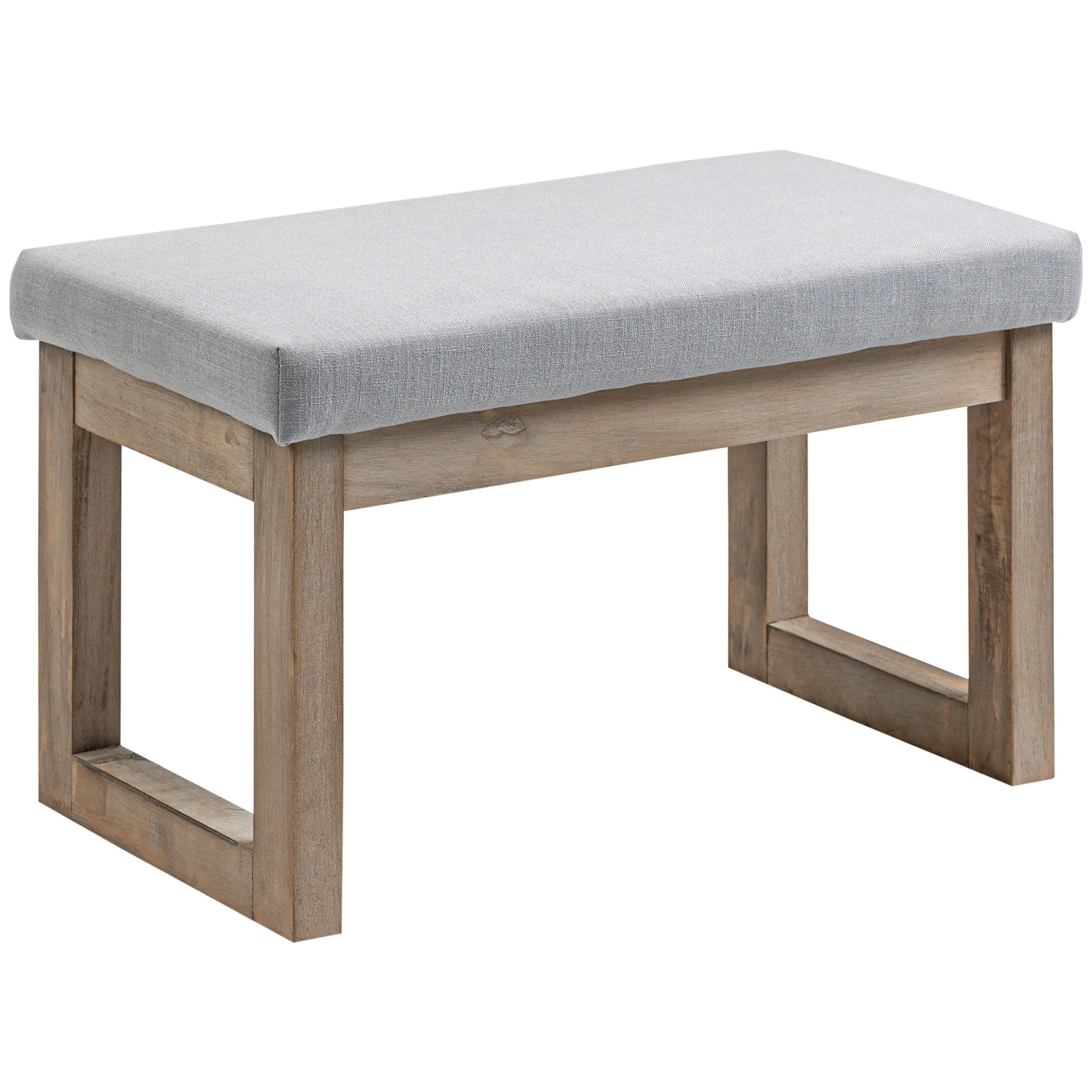 Skandi-Hocker 68L x 38B x 42Hcm in Grau+Natur