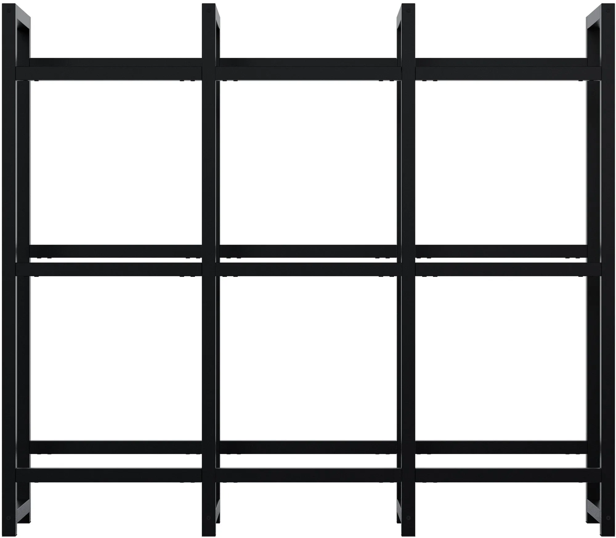 Getränkekistenständer Stack 135x31x116 cm schwarz