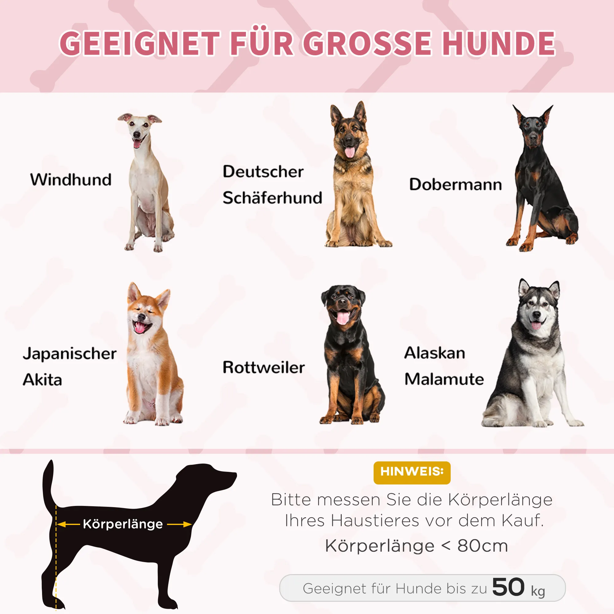 Hundeliege Outdoor erhöht, Oxford & Texteline, 122x92x23 cm, Rot