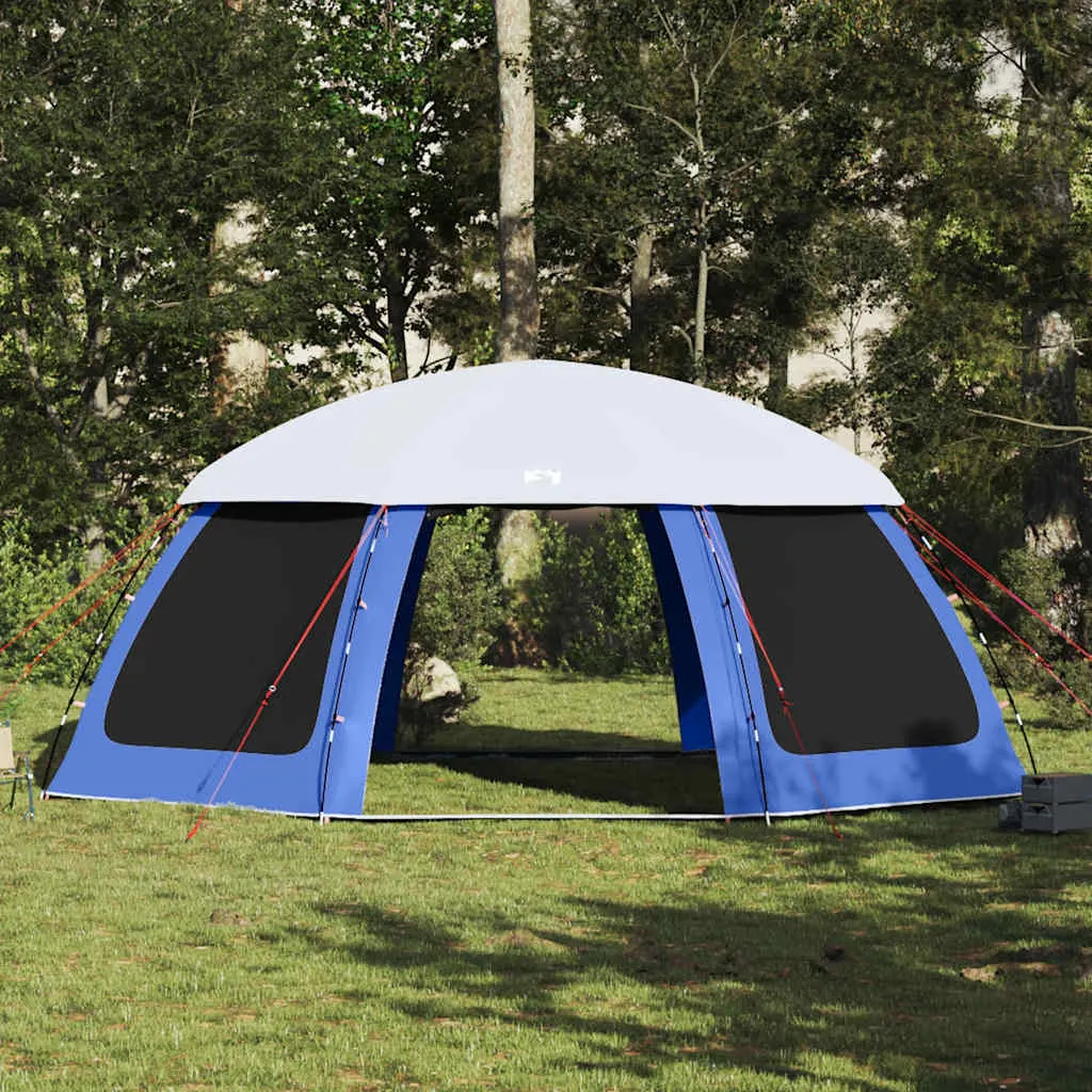 Poolzelt Azurblau 690x690x280 cm mit abnehmbarem Überzelt