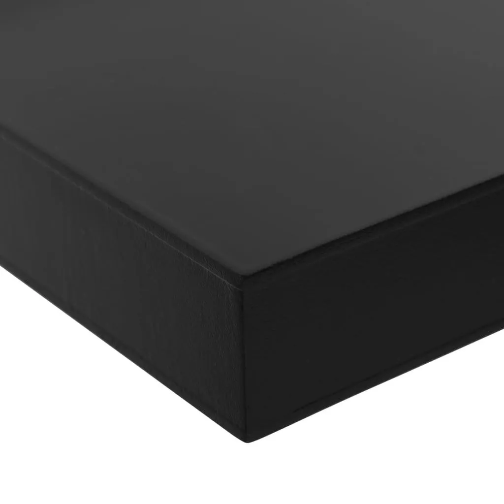 Schweberegal Schwarz 40 x 20 x 3,8 cm - 2 Wandregale