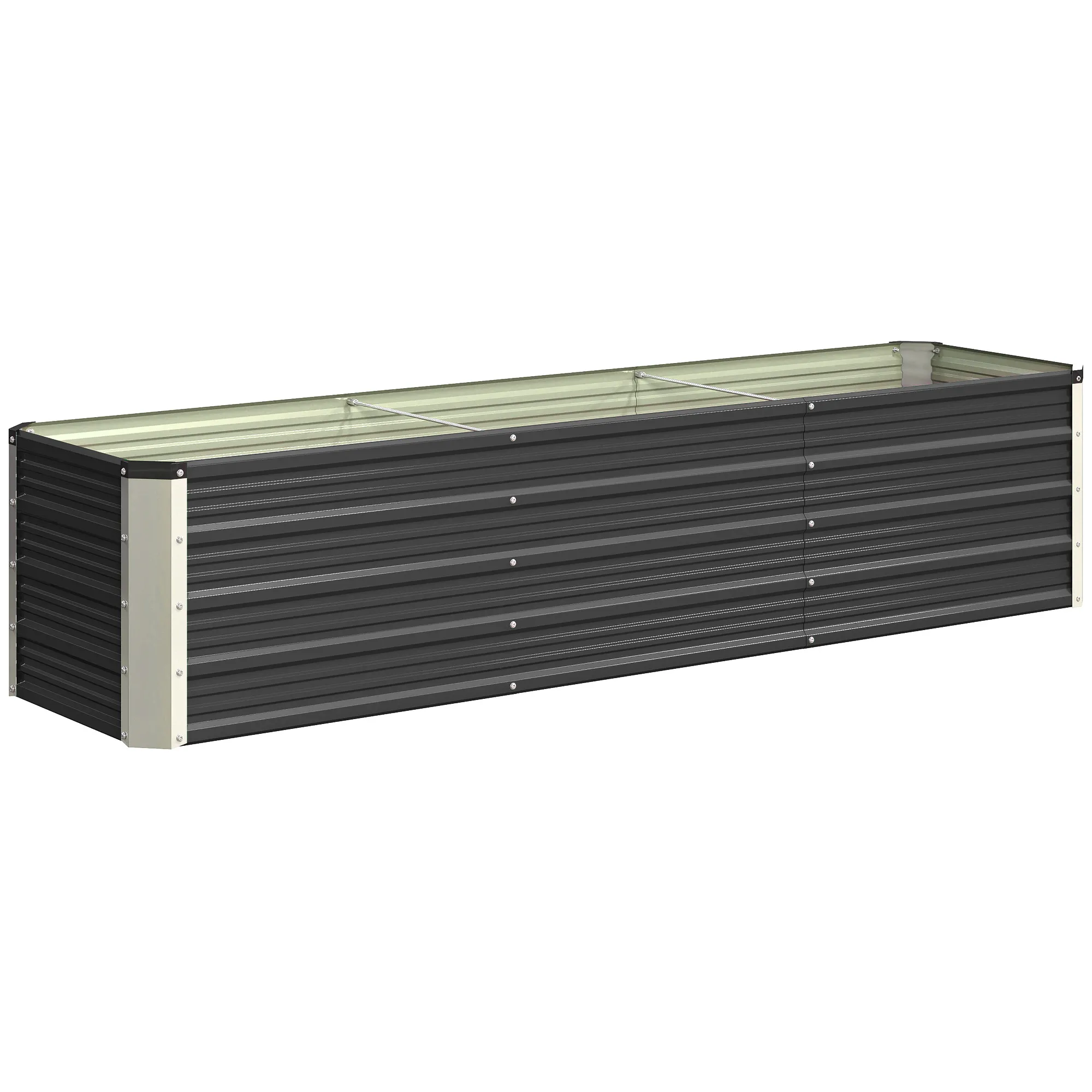 Hochbeet Grau 183L x 47B x 40H cm