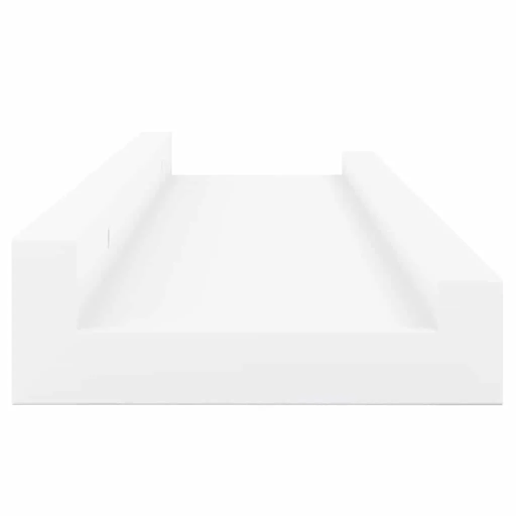 Weißes MDF Wand-Bilderleisten Set 40 x 9 x 3 cm