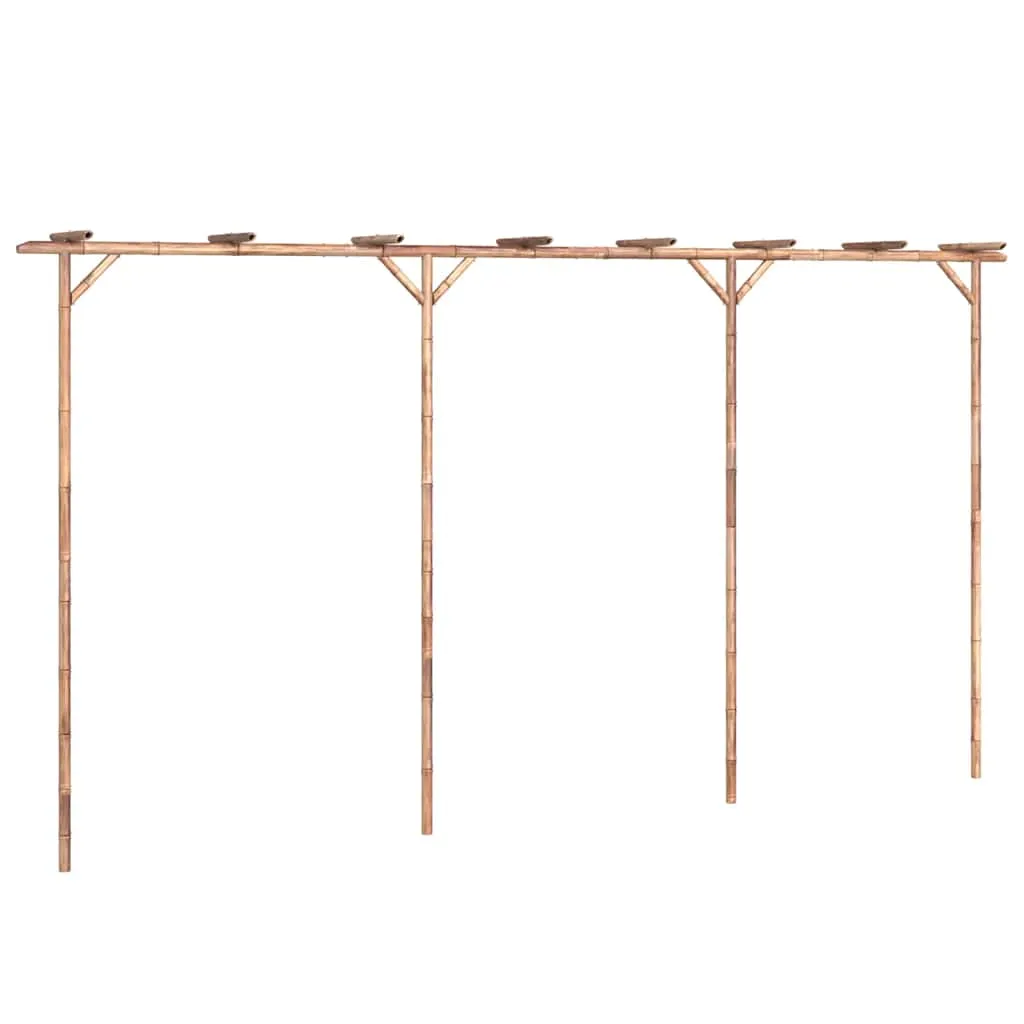 Bambus Pergola 385 x 40 x 205 cm - Stabil und Witterungsbeständig