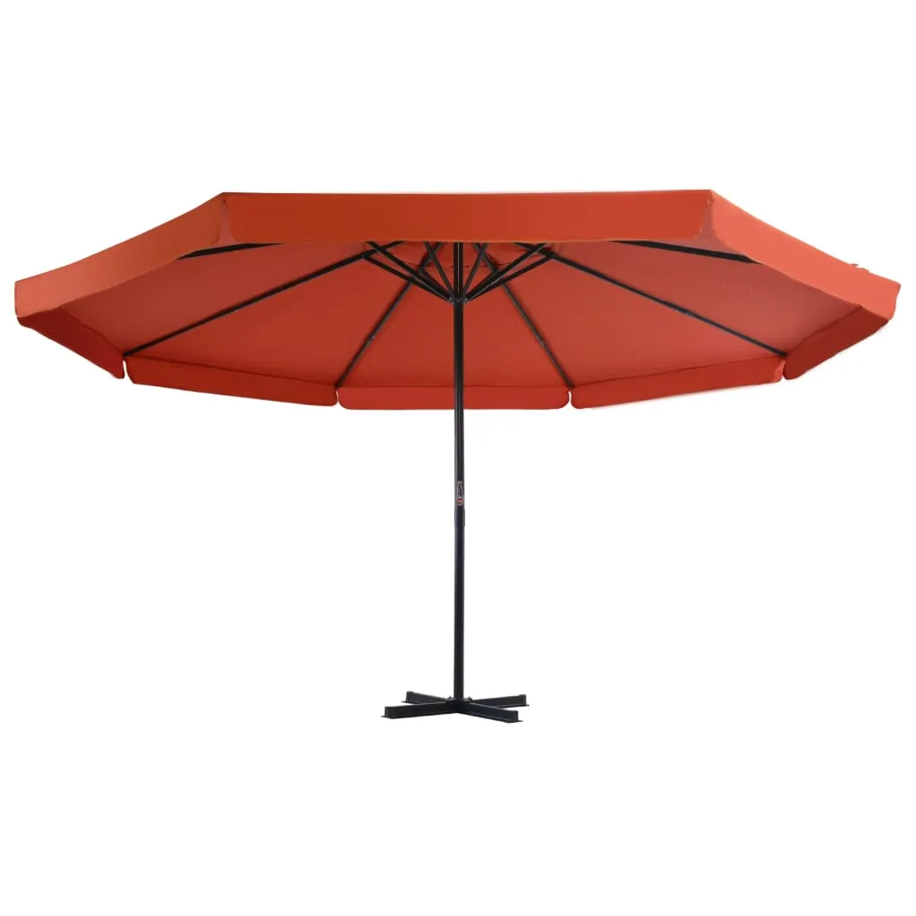 Eleganter Gartenschirm 500x300 cm in Terrakotta-Rot mit Aluminiumgestell