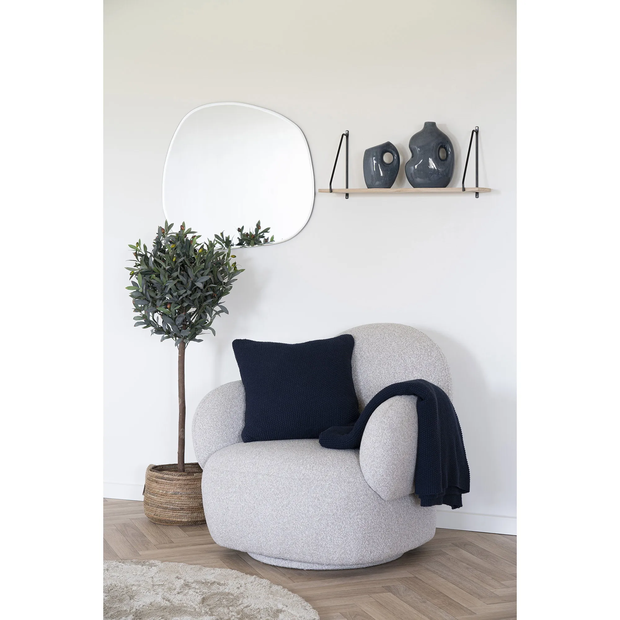 tinkaro Vase Keramik Blau
