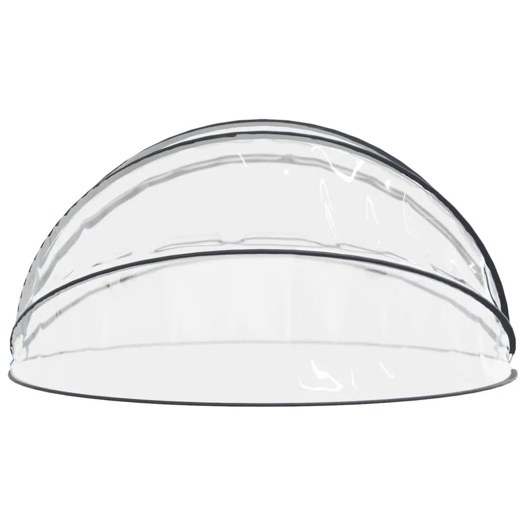 Transparente Pool-Kuppel aus PVC mit Glasfaserkonstruktion 440 x 220 cm