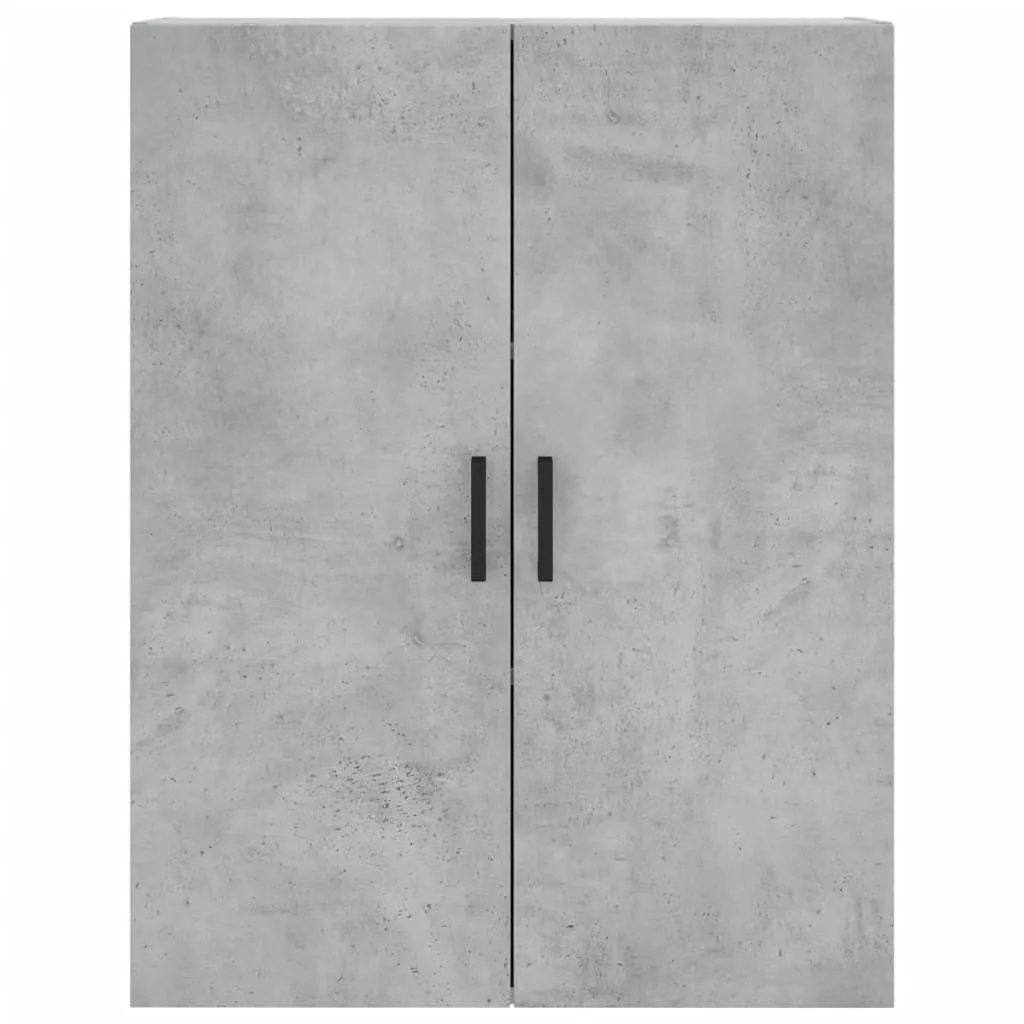Highboard mit Sideboard 69,5x34x180 cm Betongrau aus Holzwerkstoff und Metall