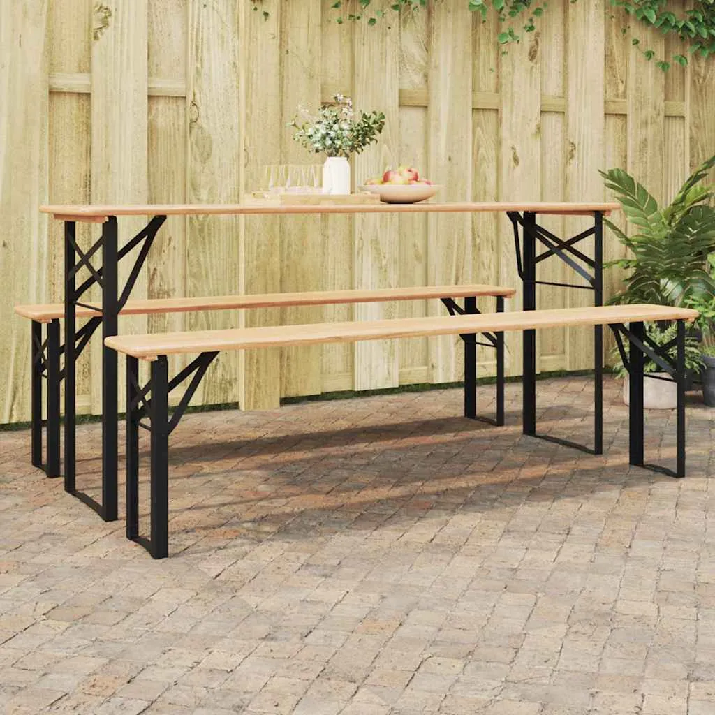 Bier Tischbein 2 pcs Schwarz 39 x 3 x 75 cm