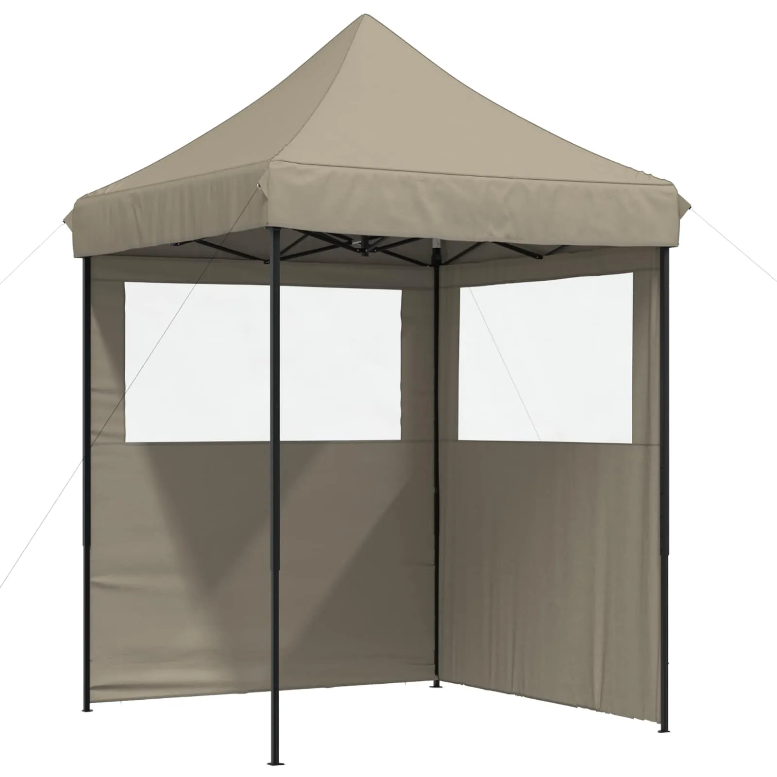 Modernes faltbares Partyzelt 200x200x306 cm in Taupe