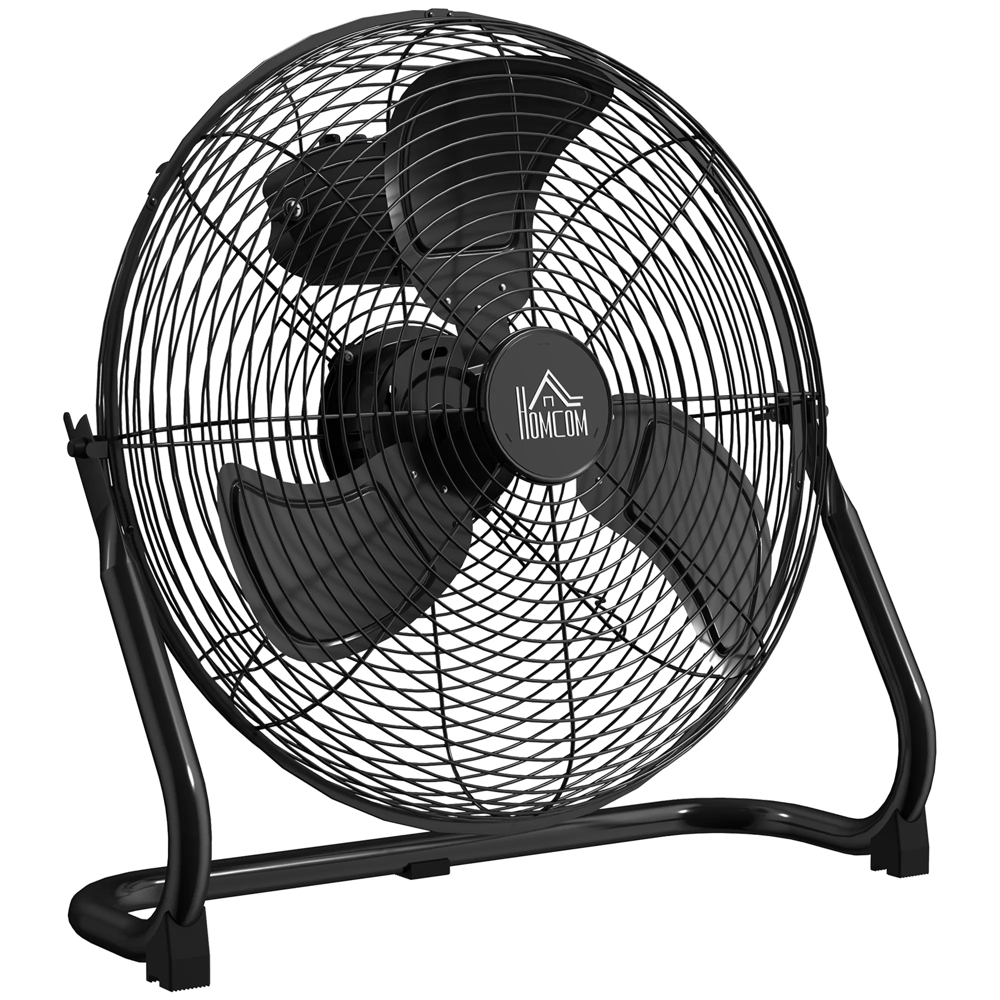 Elektrischer Tischventilator 39x18x39 cm in Schwarz