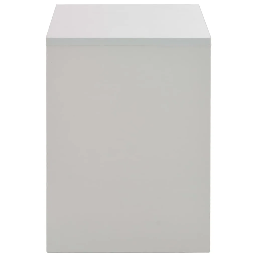 Moderner Schminktisch 104x45x131 cm in Grau und Naturholz