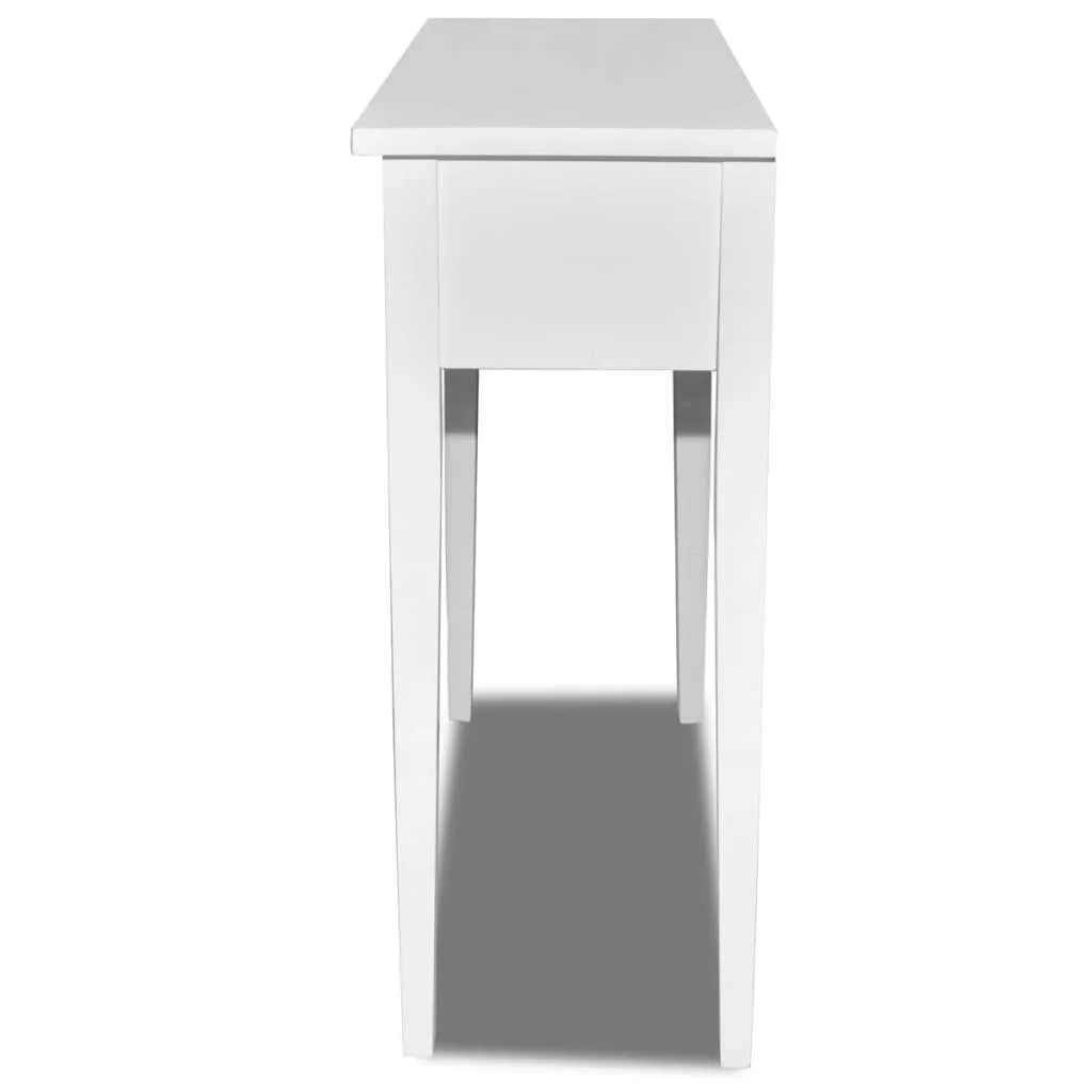 Konsolentisch Weiß 79 x 30 x 74 cm mit Schubladen