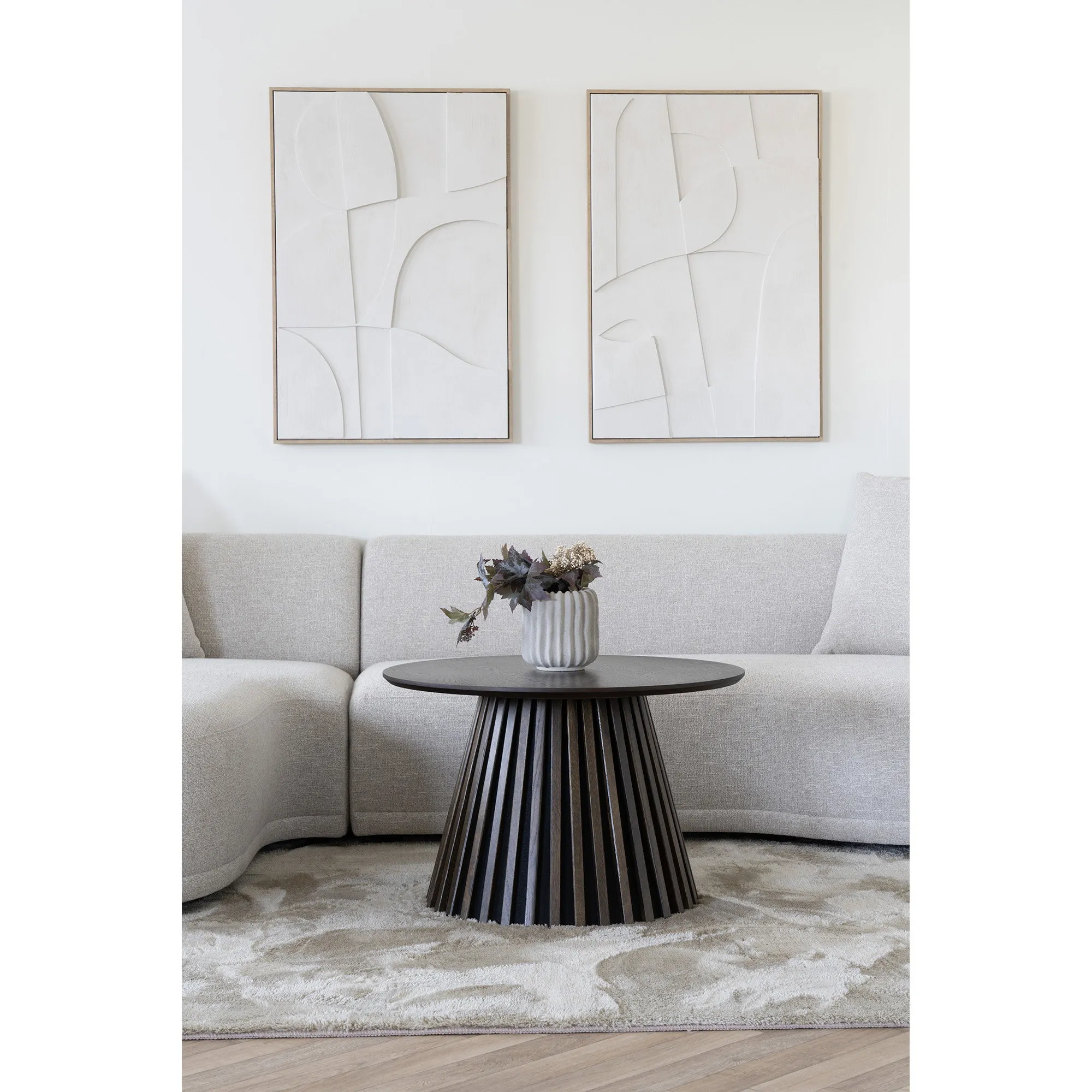 tinkaro Blumentopf Keramik Grau