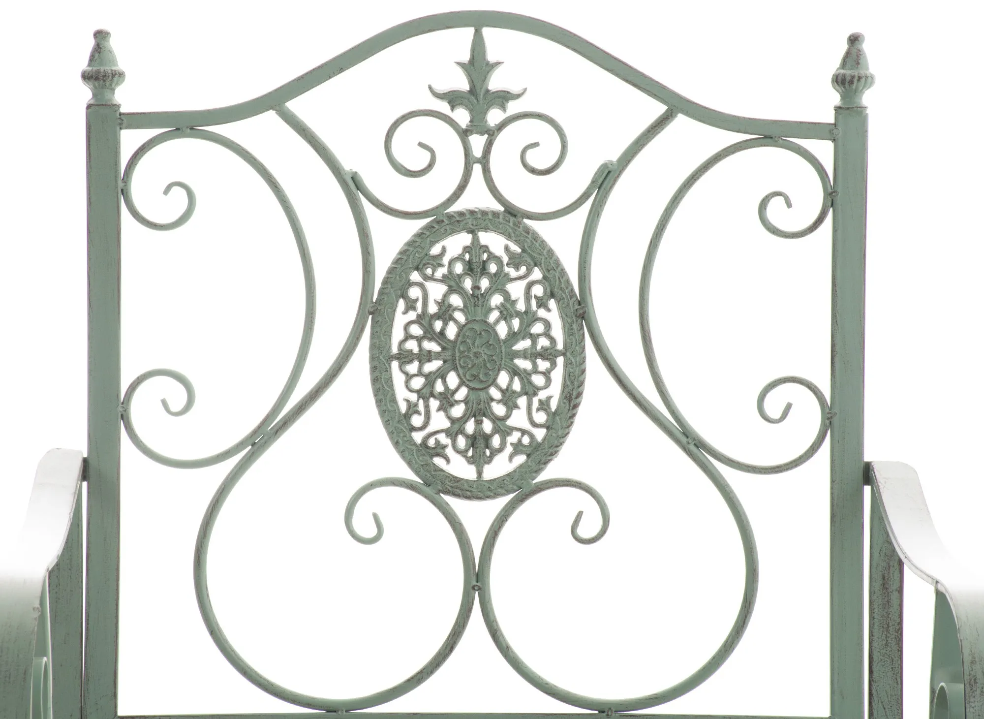 2er Set Gartenstühle Punjab 94x62x53 cm antik-grün