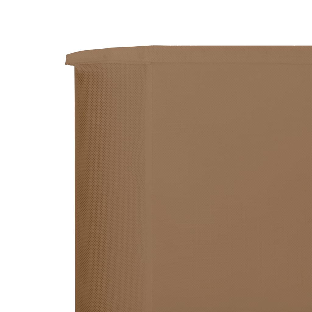 Faltbarer Windschutz 400 x 160 cm in Taupe