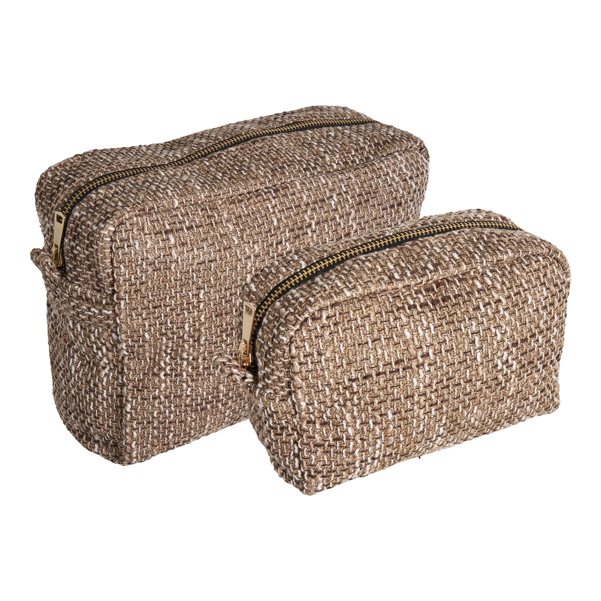 tinkaro Toilettasker Set 2-teilig 20 x 30 x 14 cm Braun Mix
