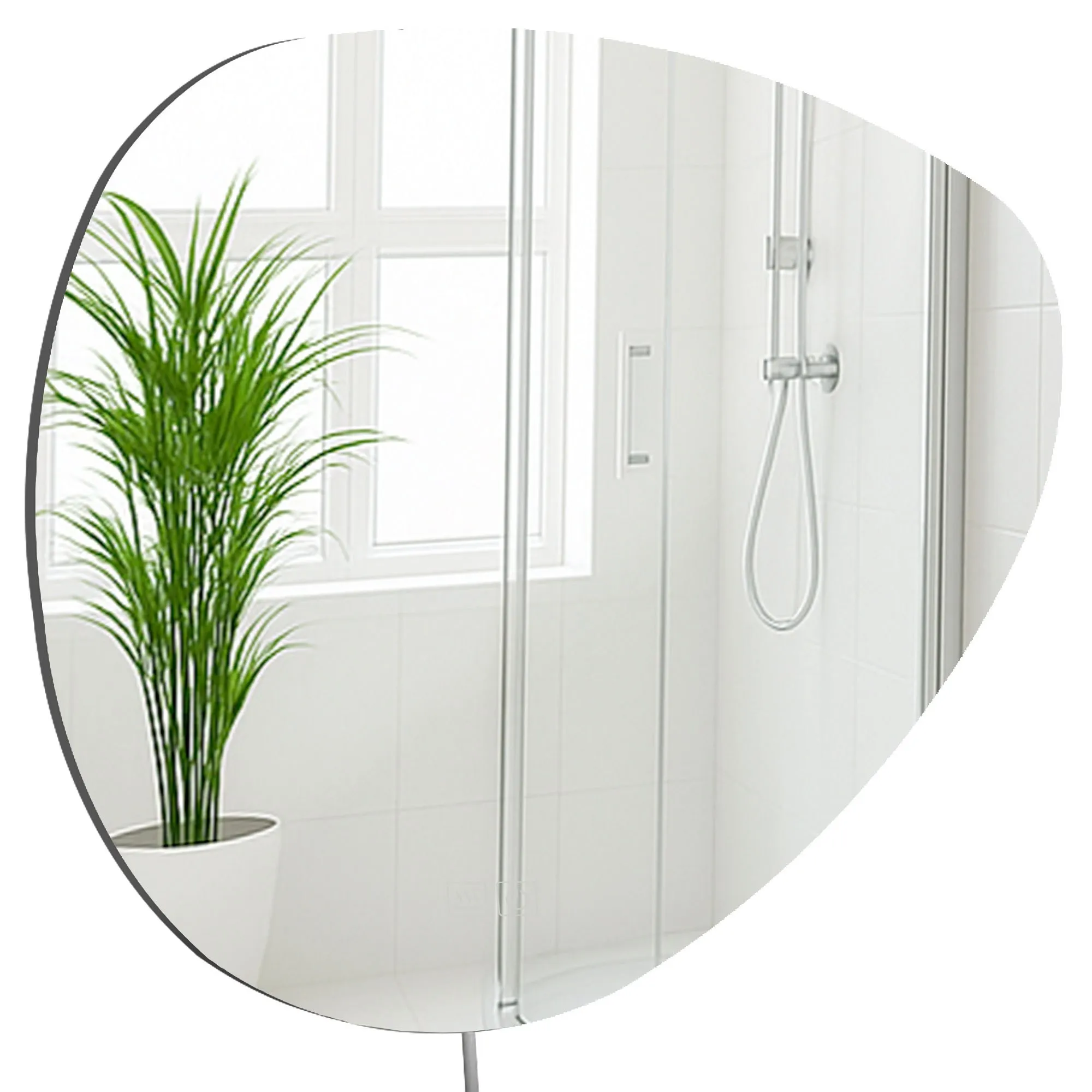 Badspiegel Almafie LED 75x65 cm klarglas