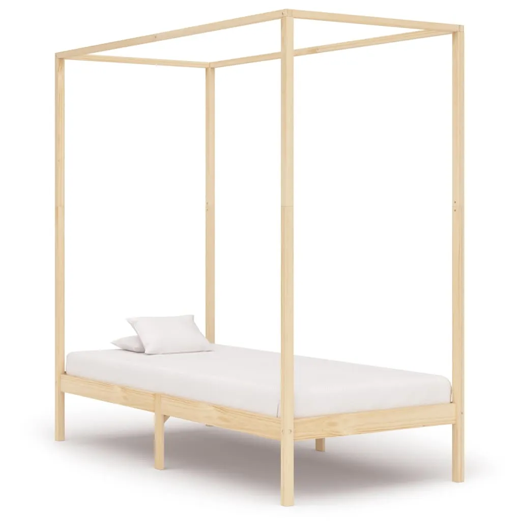 Himmelbettrahmen aus Massivholz 204 x 104 x 200 cm