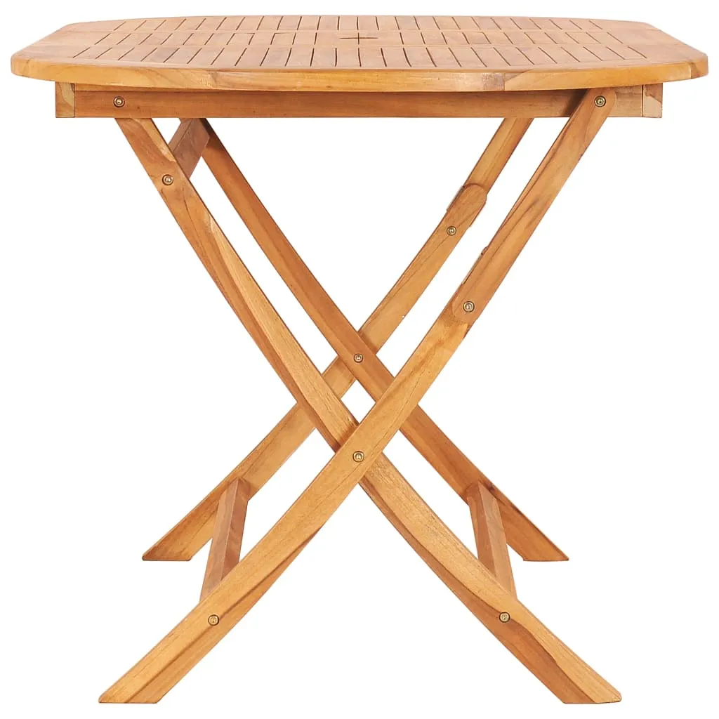 Elegante Naturholz Essgruppe 160 x 80 x 75 cm für Garten und Terrasse