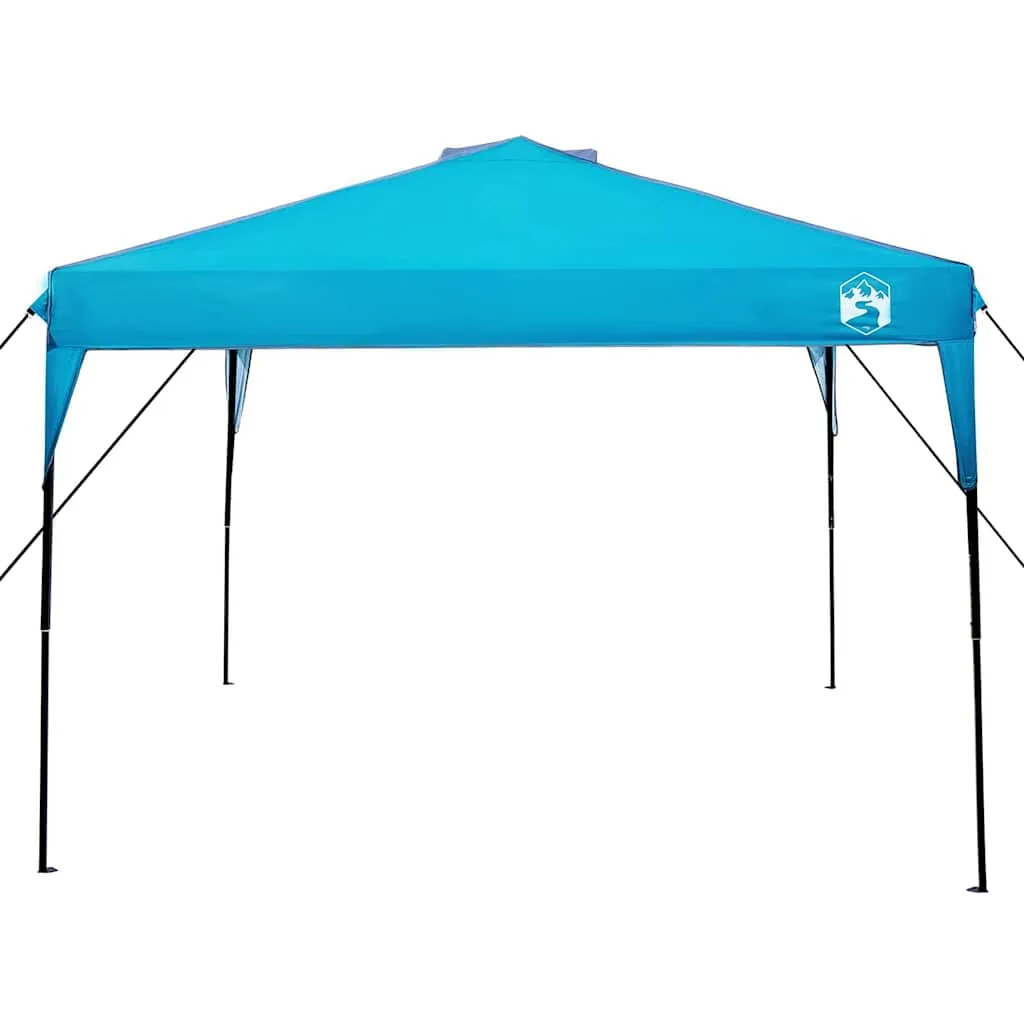 Pop-up Pavillon Zelt 290x290x251 cm Blau für Outdoor-Events