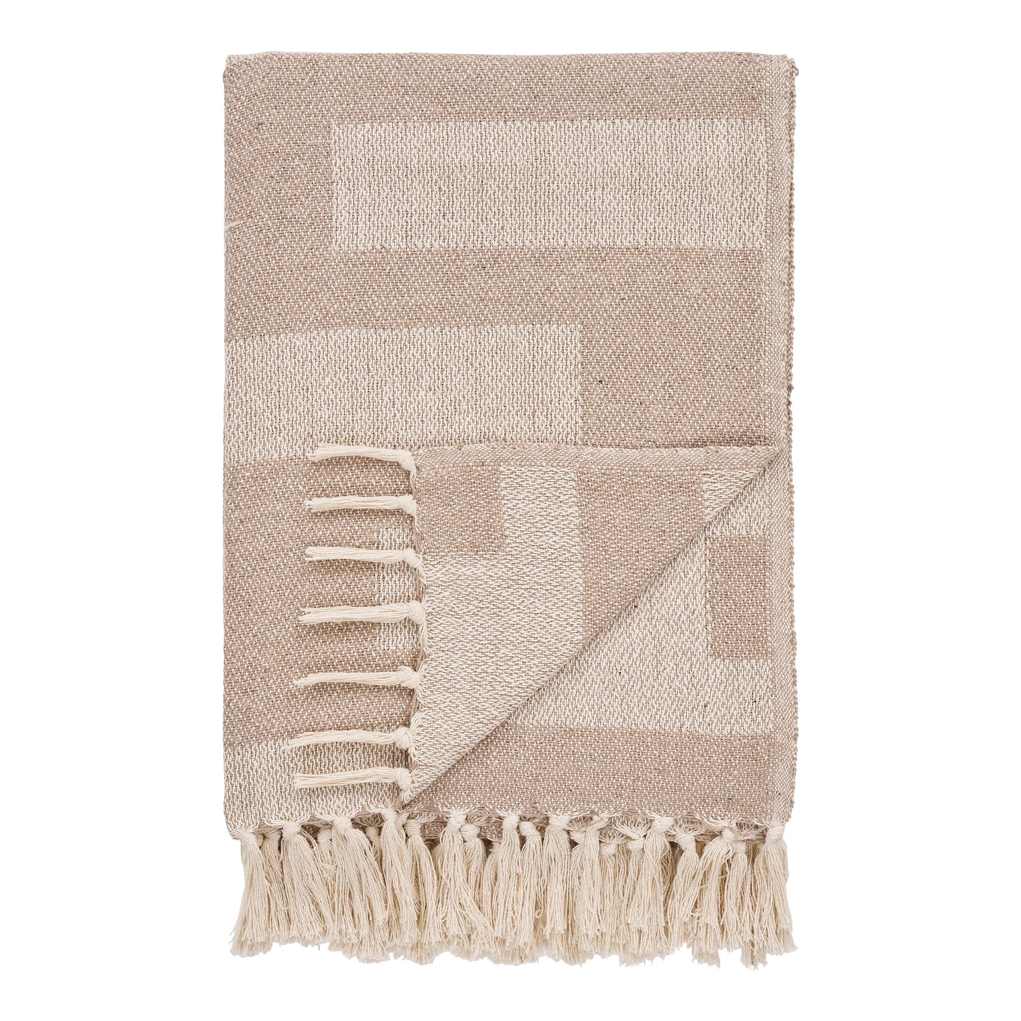 tinkaro Plaid Adana 80% Baumwolle (recycelt) / 20% Polyester Taupe