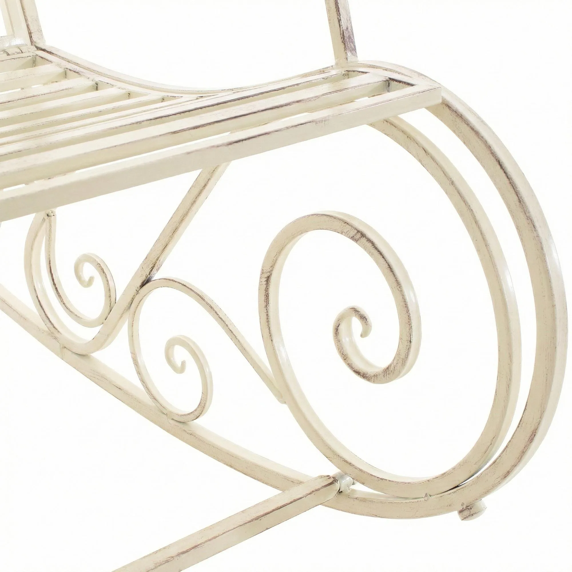 Schaukelstuhl Smilla 94x56x90 cm antik-creme