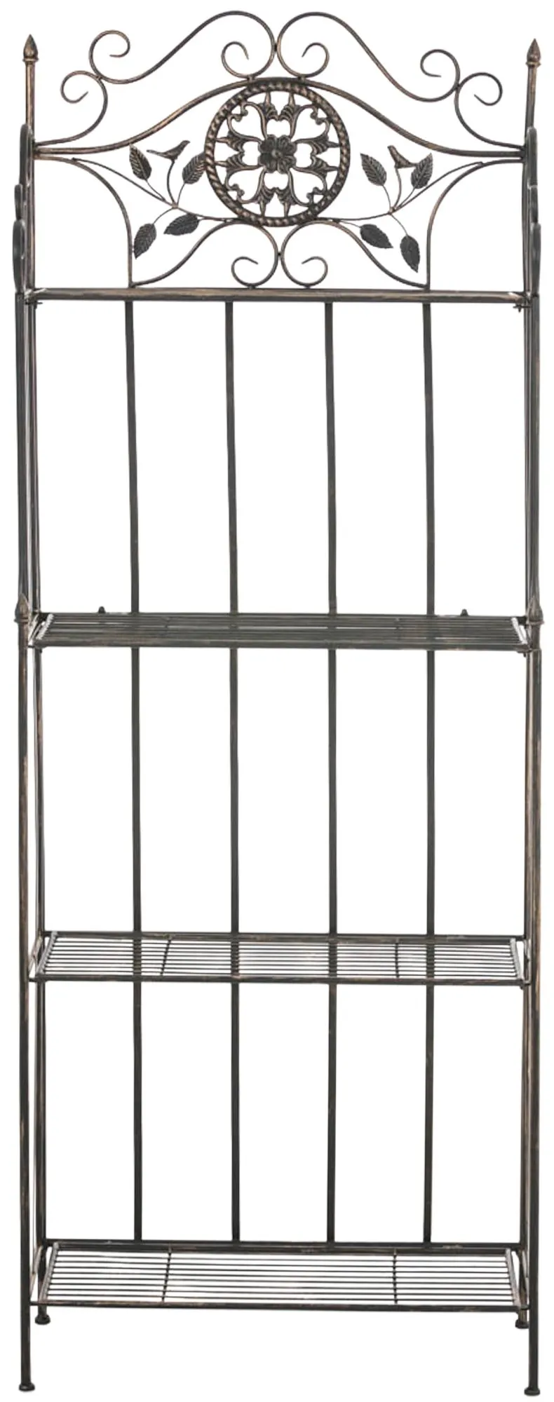 Pflanzenregal Flora 66x32x175 cm Bronze