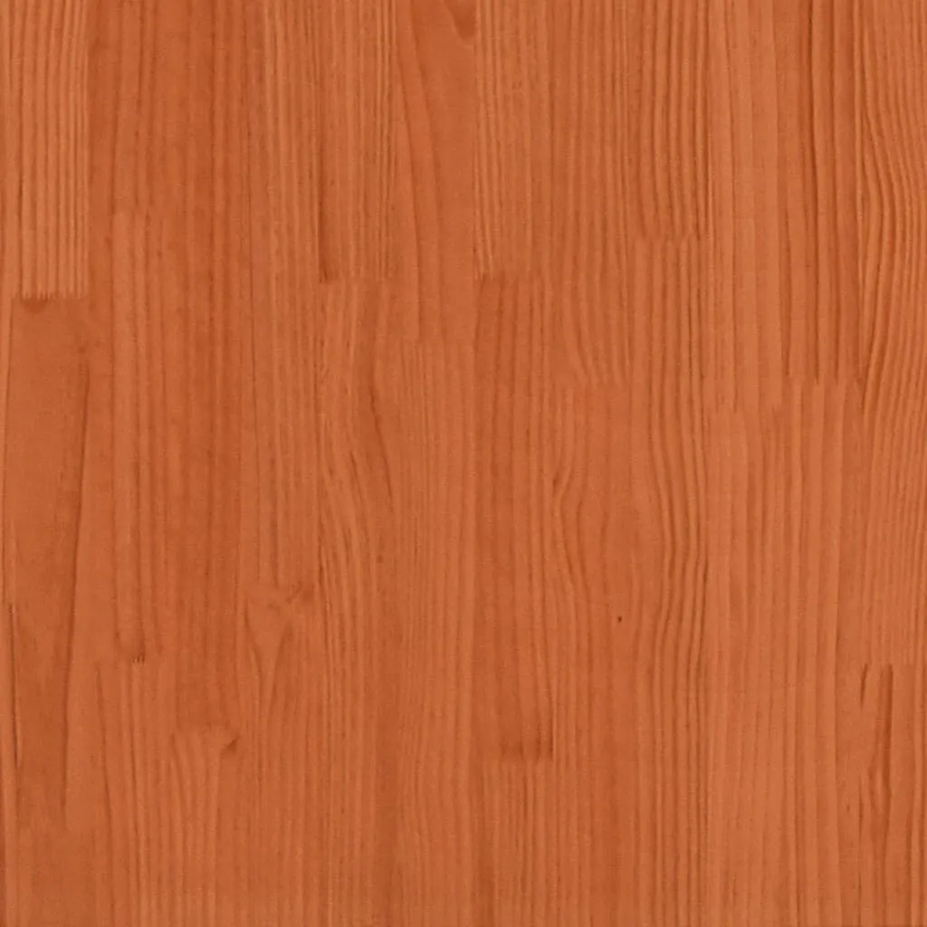 Holzbett 193 x 77,5 x 23 cm in Wachsbraun
