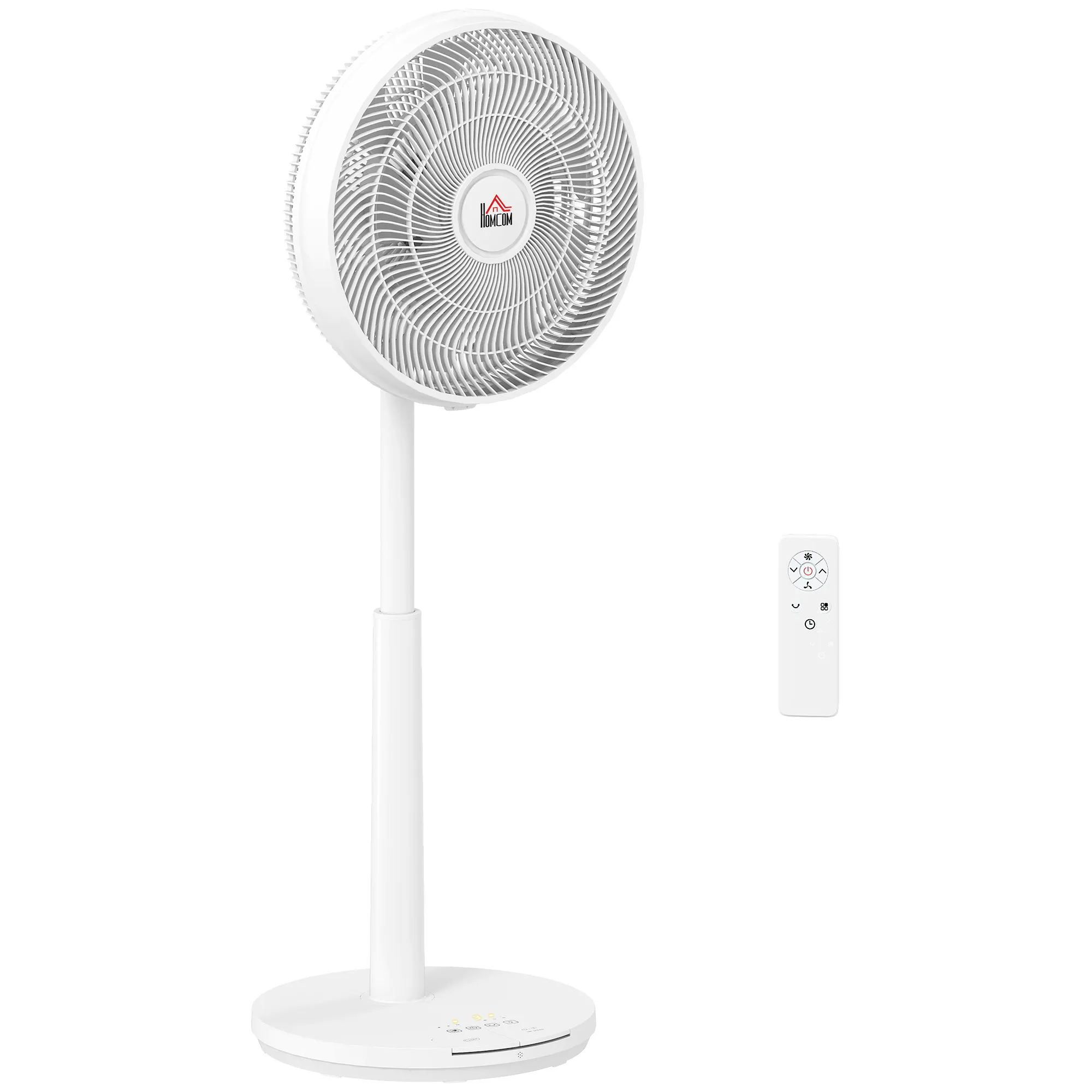 Standventilator Weiß 40L x 36B x 110H cm mit DC-Motor