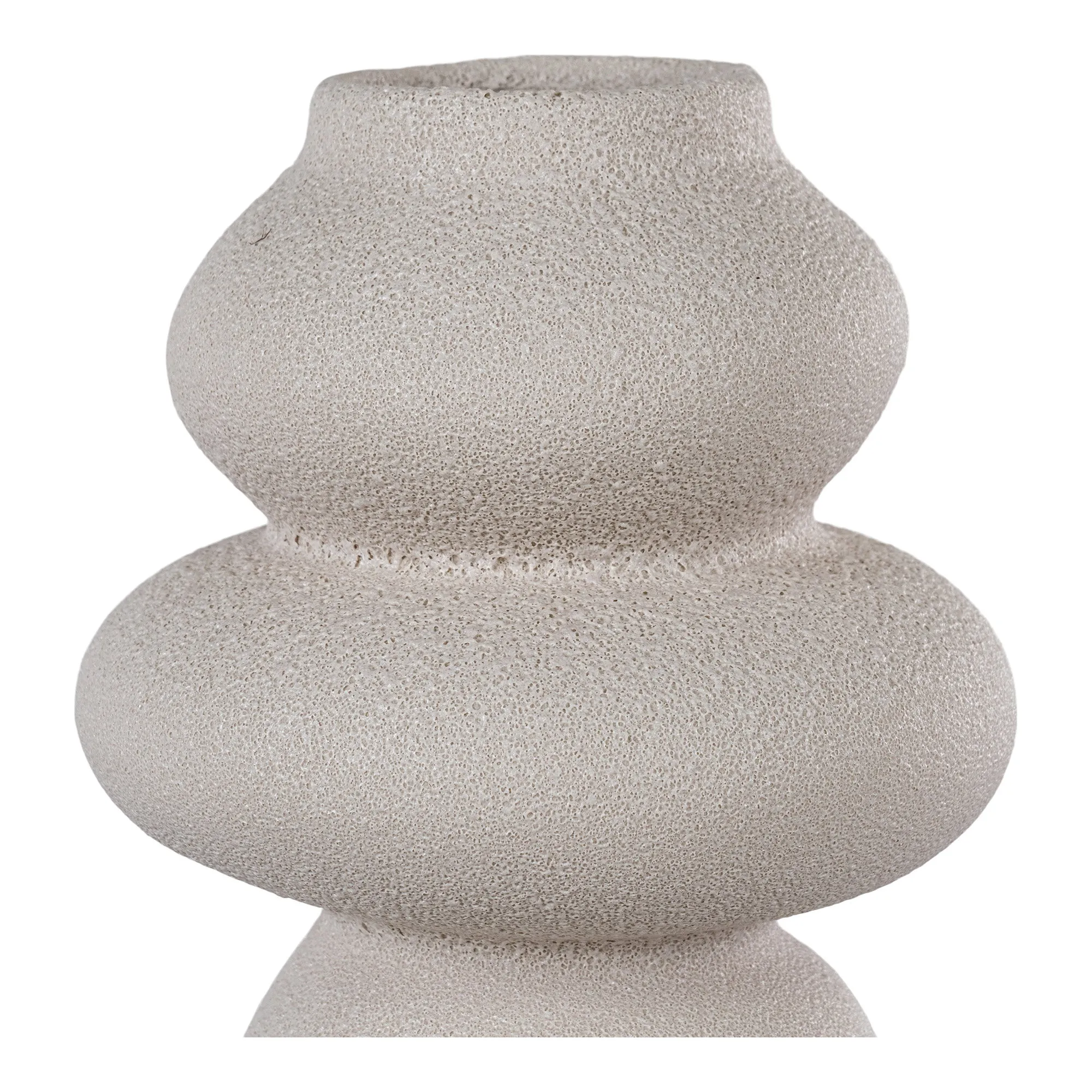 tinkaro Vase aus Keramik ø14,5x26,5 cm Beige