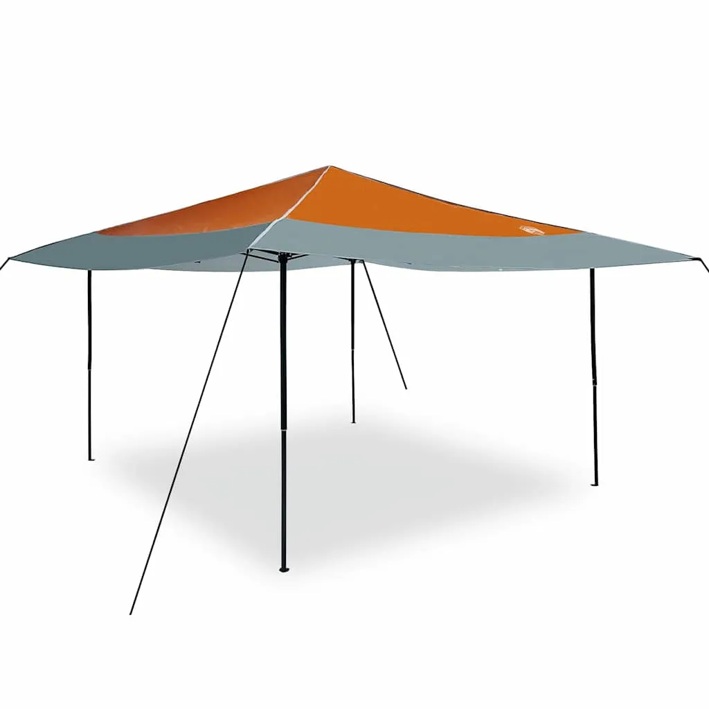 Pop-up Pavillon 395x395x251 cm Orange mit Stoff