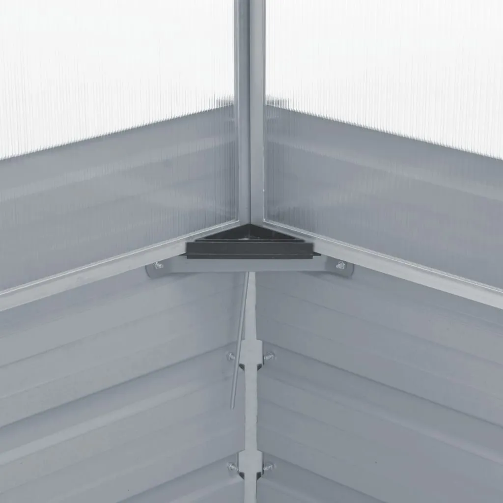 Gartenhaus Gewächshaus 100x100x77 cm Grün mit Aluminiumrahmen und verzinktem Stahl
