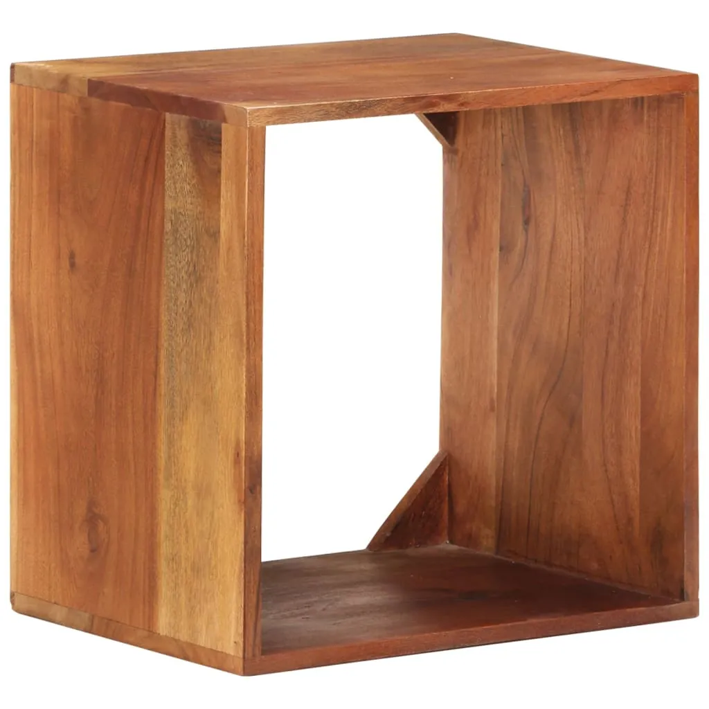 Wandregal 40x30x40 cm Massivholz Akazie