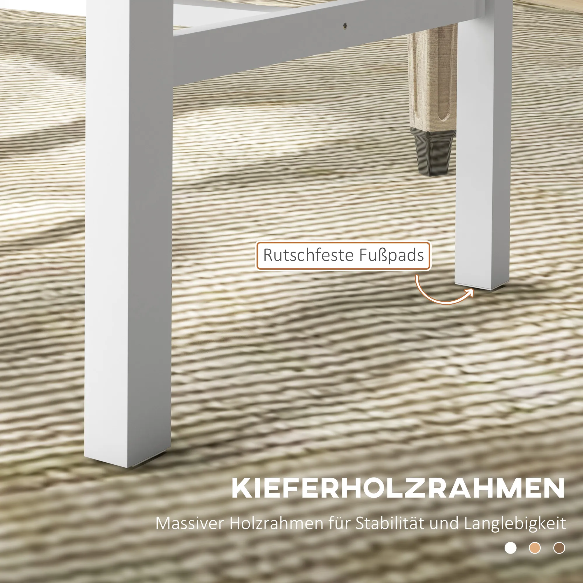 2er-Set Küchenstühle Esszimmerstühle Stühle, Massivholz, modernes Design, 38, 5 cm x 47,5 cm x 99 cm, Weiß