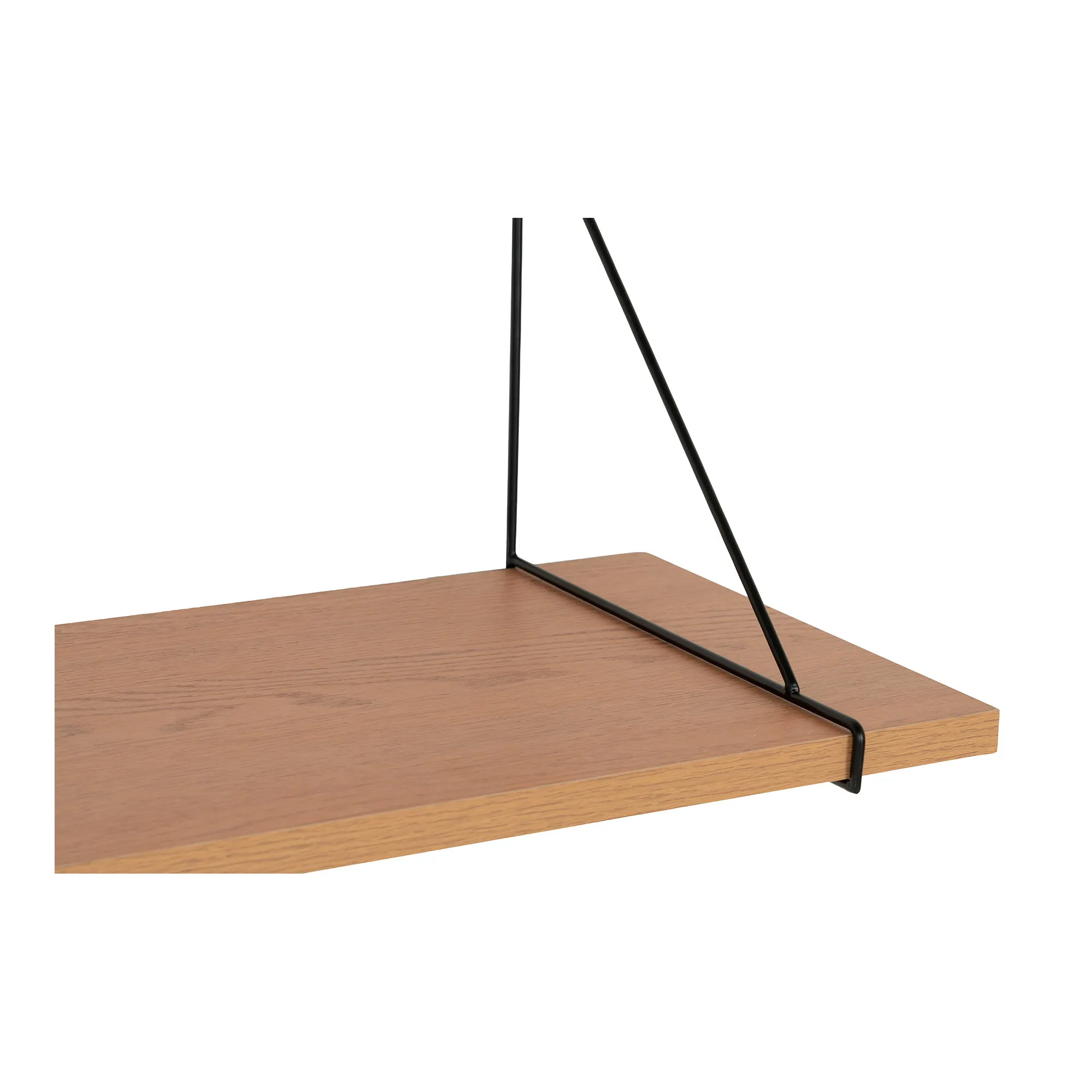 tinkaro Wandregal Chiba Eschenfurnier 120x29 cm Natur-Schwarz