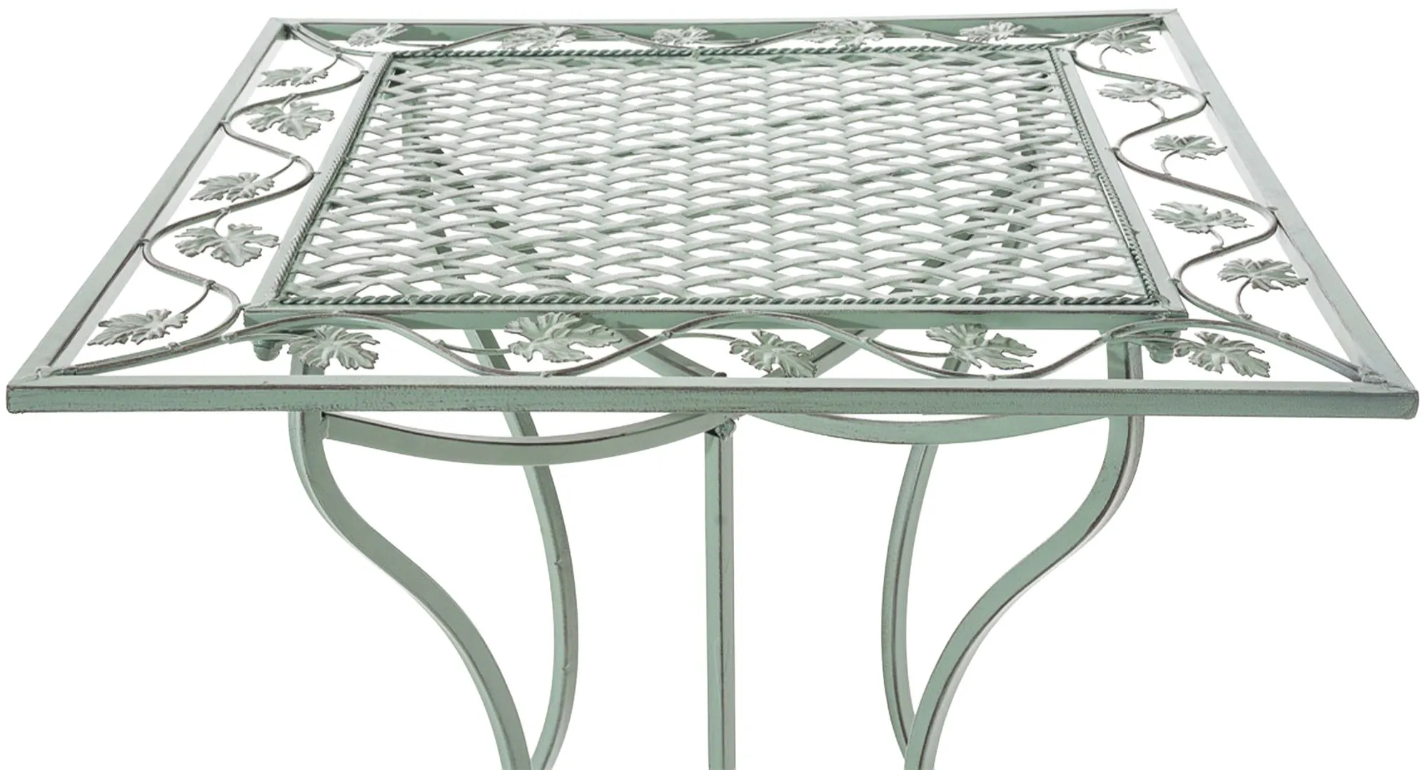 Gartentisch Asina 60x60x72 cm antik-grün
