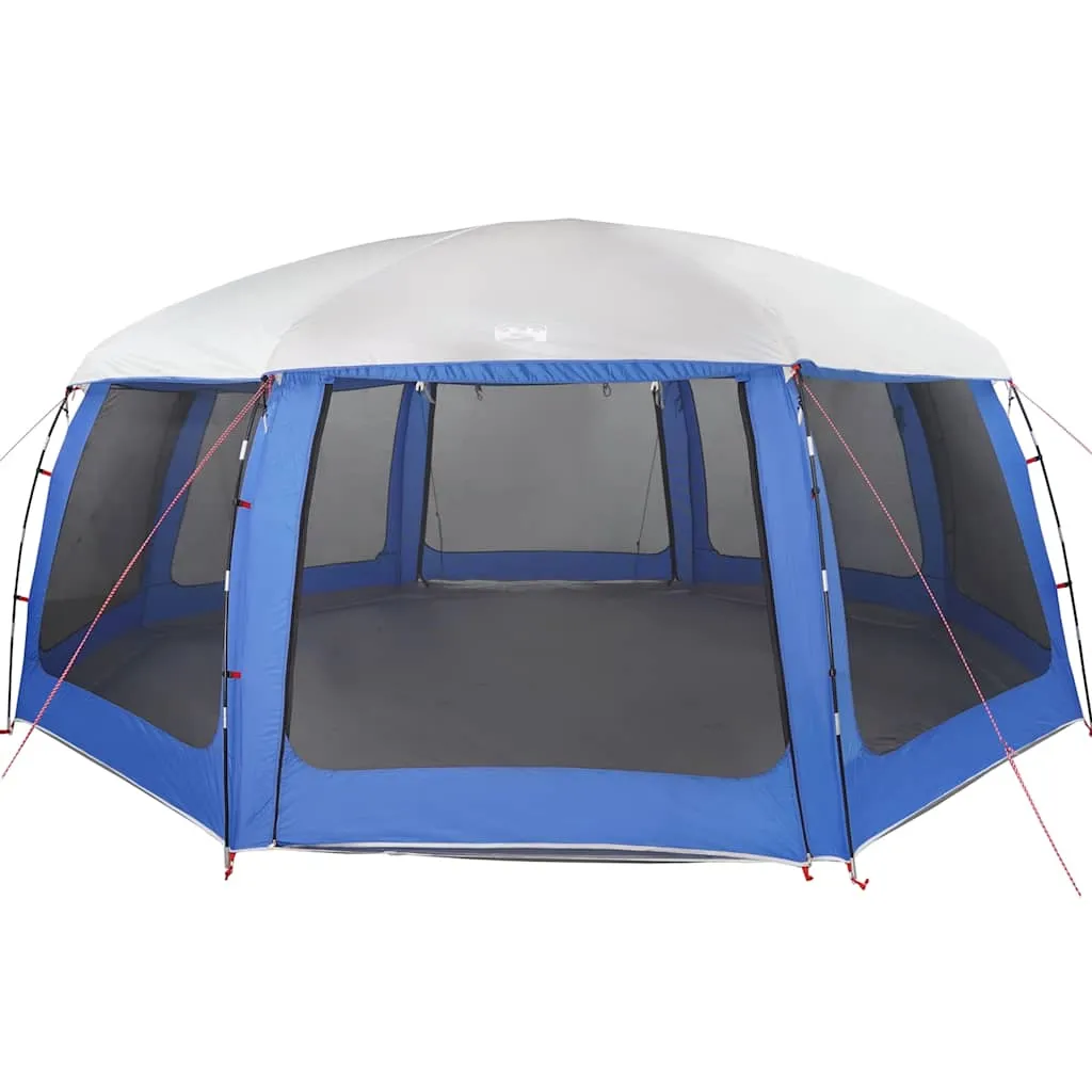 Poolzelt Azurblau 690x690x280 cm mit abnehmbarem Überzelt