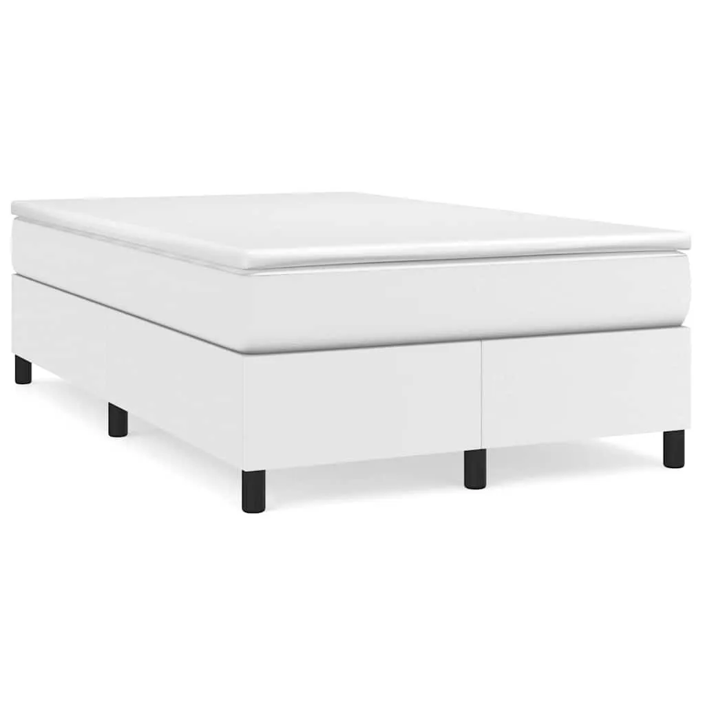 Boxspringbett Kunstleder mit Taschenfederkernmatratze 120x200 cm
