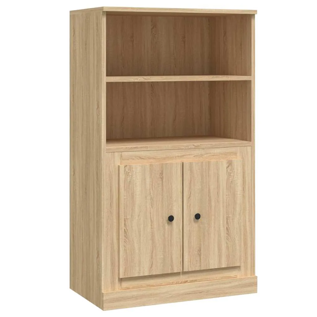 Highboard Sideboard 60 x 35,5 x 103,5 cm Sonoma-Eiche Holzwerkstoff